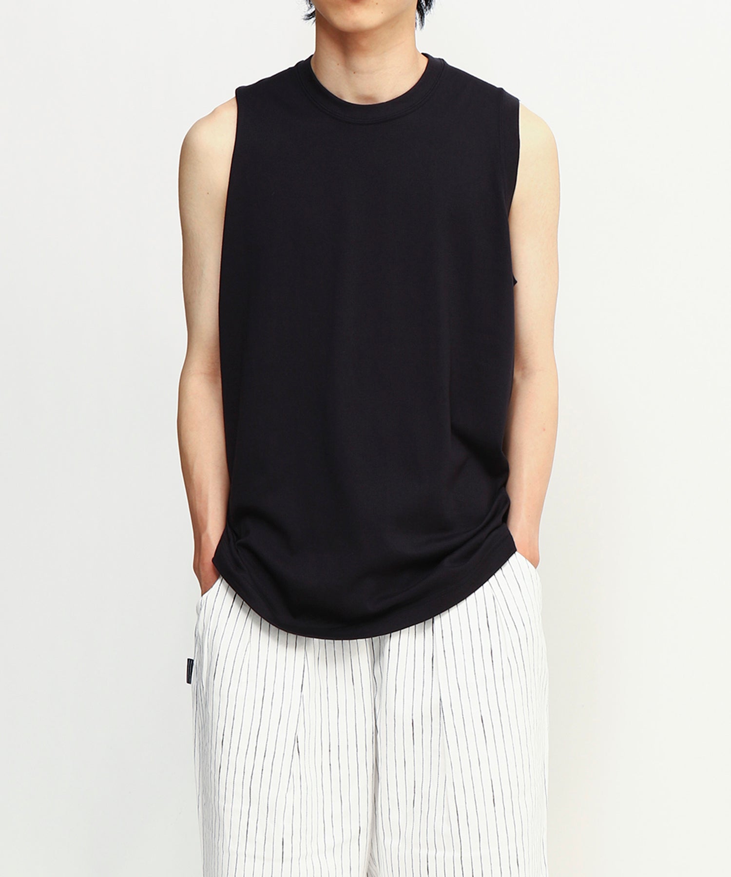 25SS エスエフシー ステッチ ジップ ベスト XL ブラック Stripes For Creative - S.F.C 25SS エスエフシー STITCHED ZIP