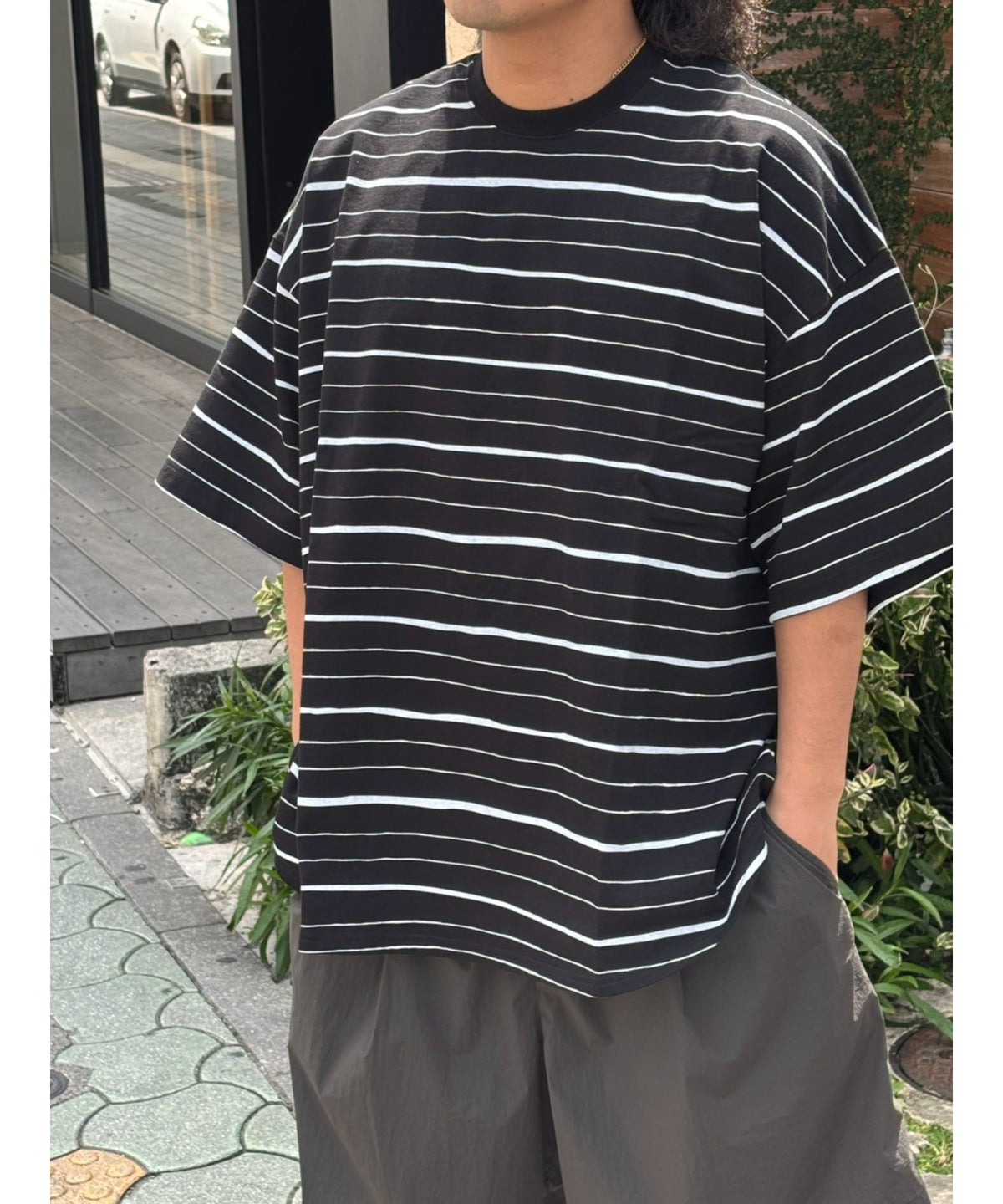 SUPER BIG MIX SIDE STRIPES SS TEE