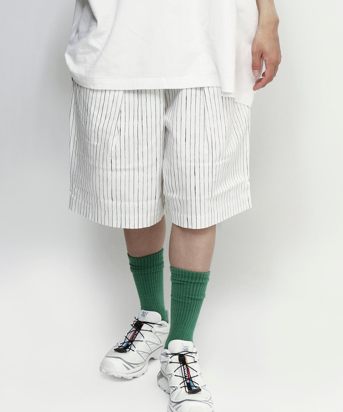 STRIPE PAINTER SHORTS