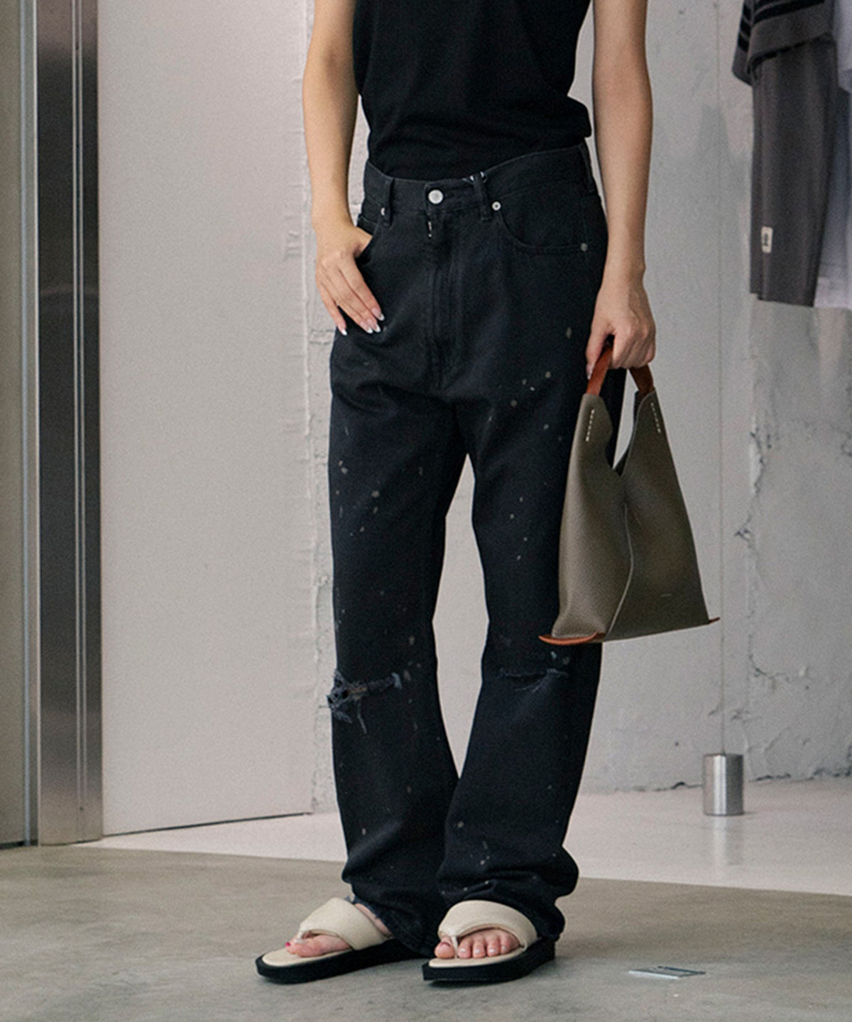 5 Pockets Straight Denim