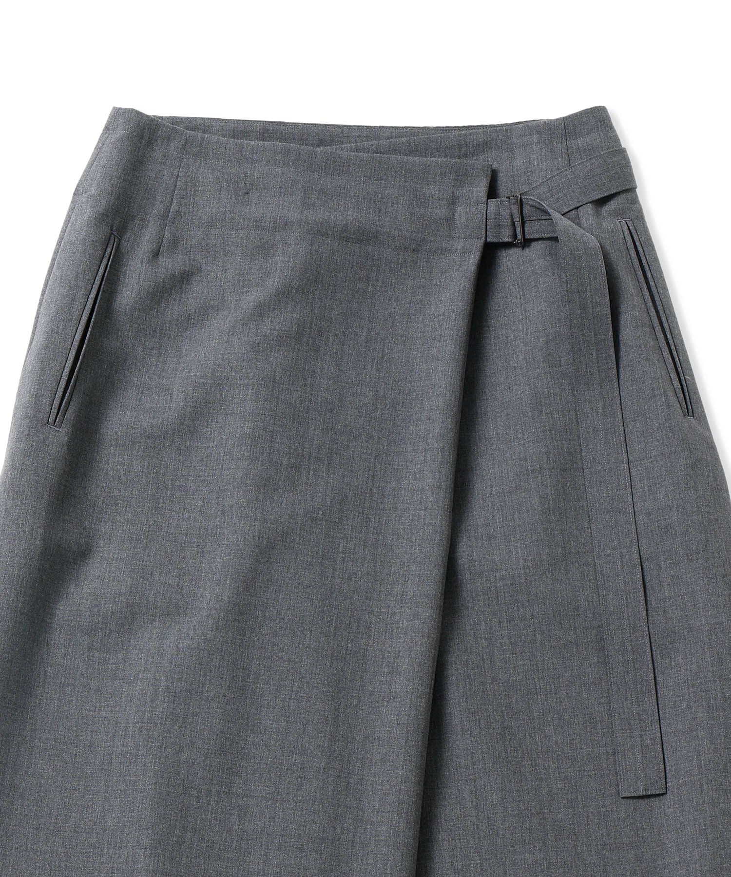 WOOL TROPICAL | WRAPPED SKIRT
