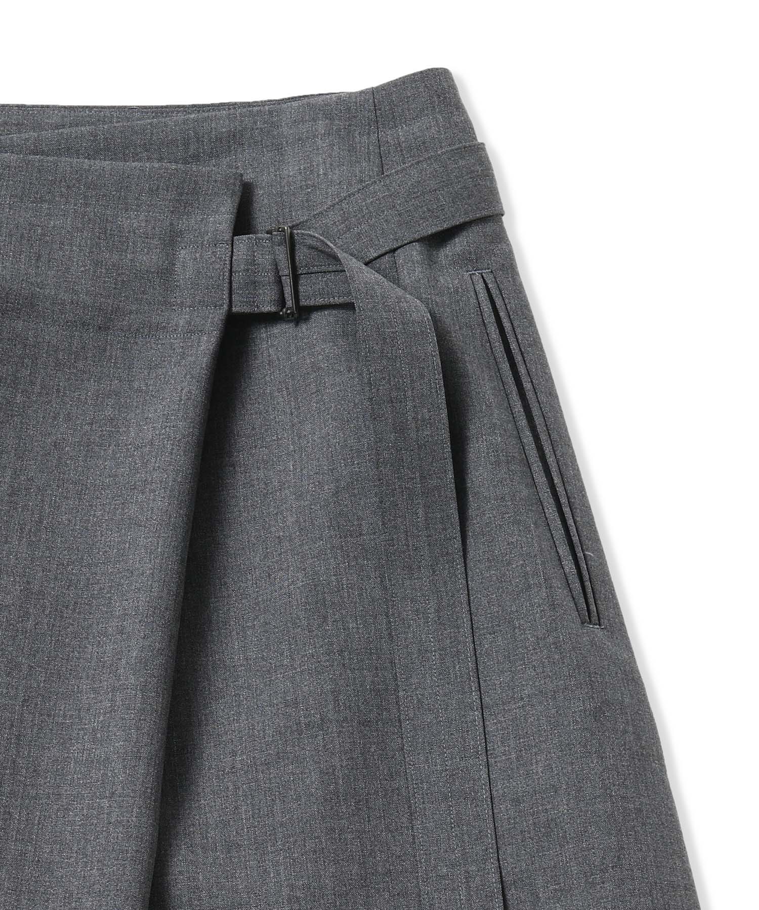 WOOL TROPICAL | WRAPPED SKIRT