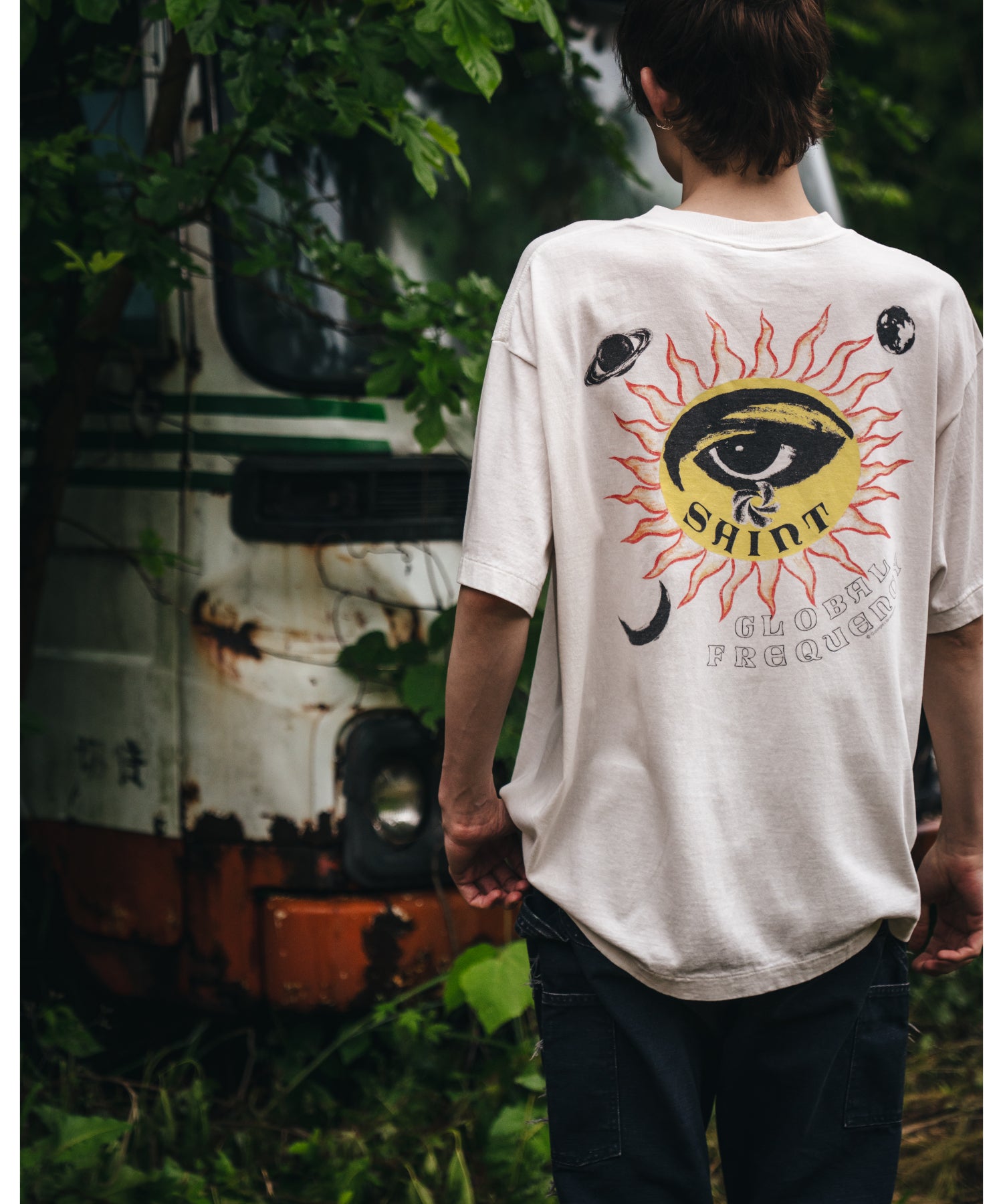 SS TEE / EYE / WHITE - SAINT MXXXXXX (セントマイケル) - tops