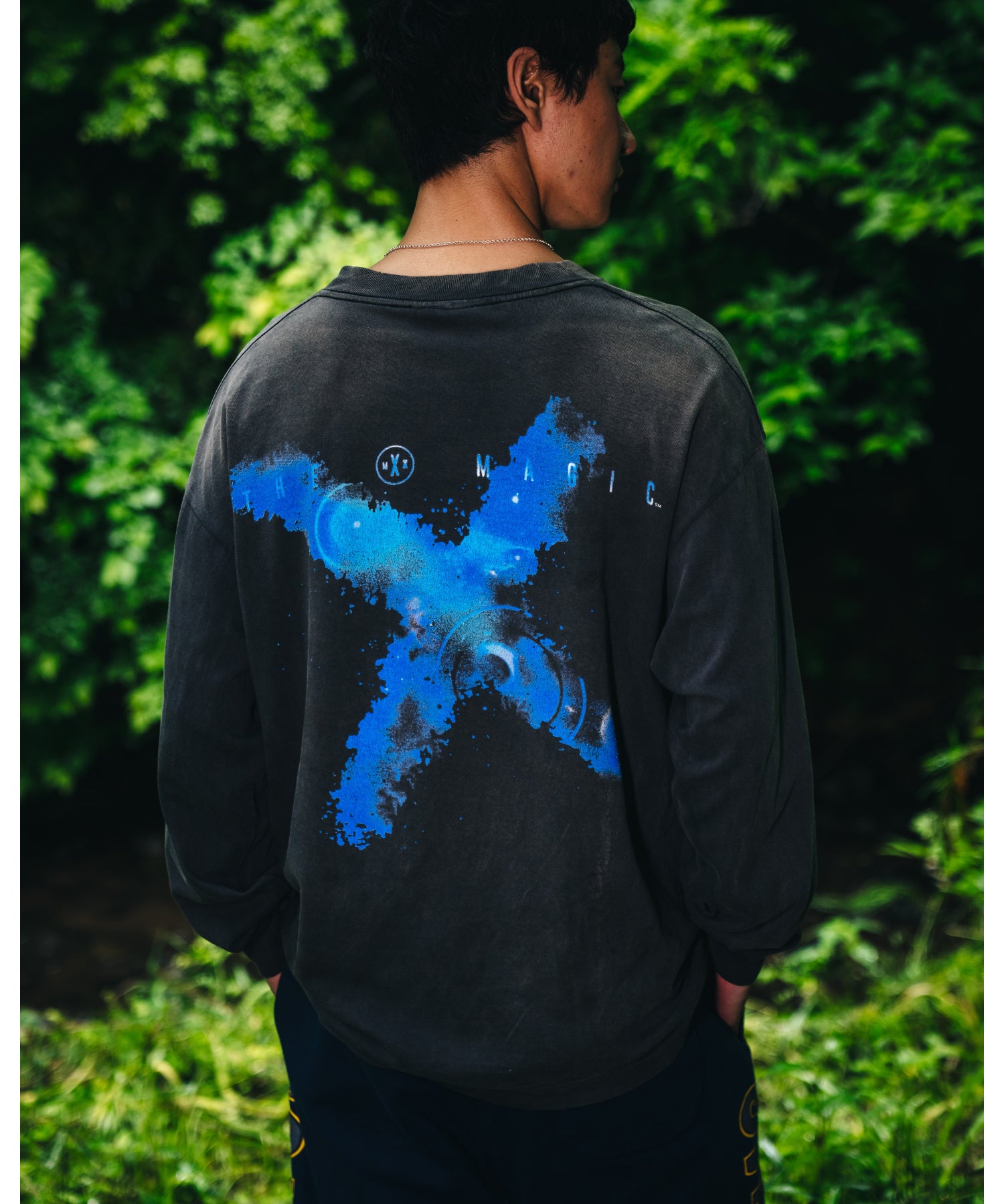LS TEE/X/BLACK - SAINT MXXXXXX (セントマイケル) - tops