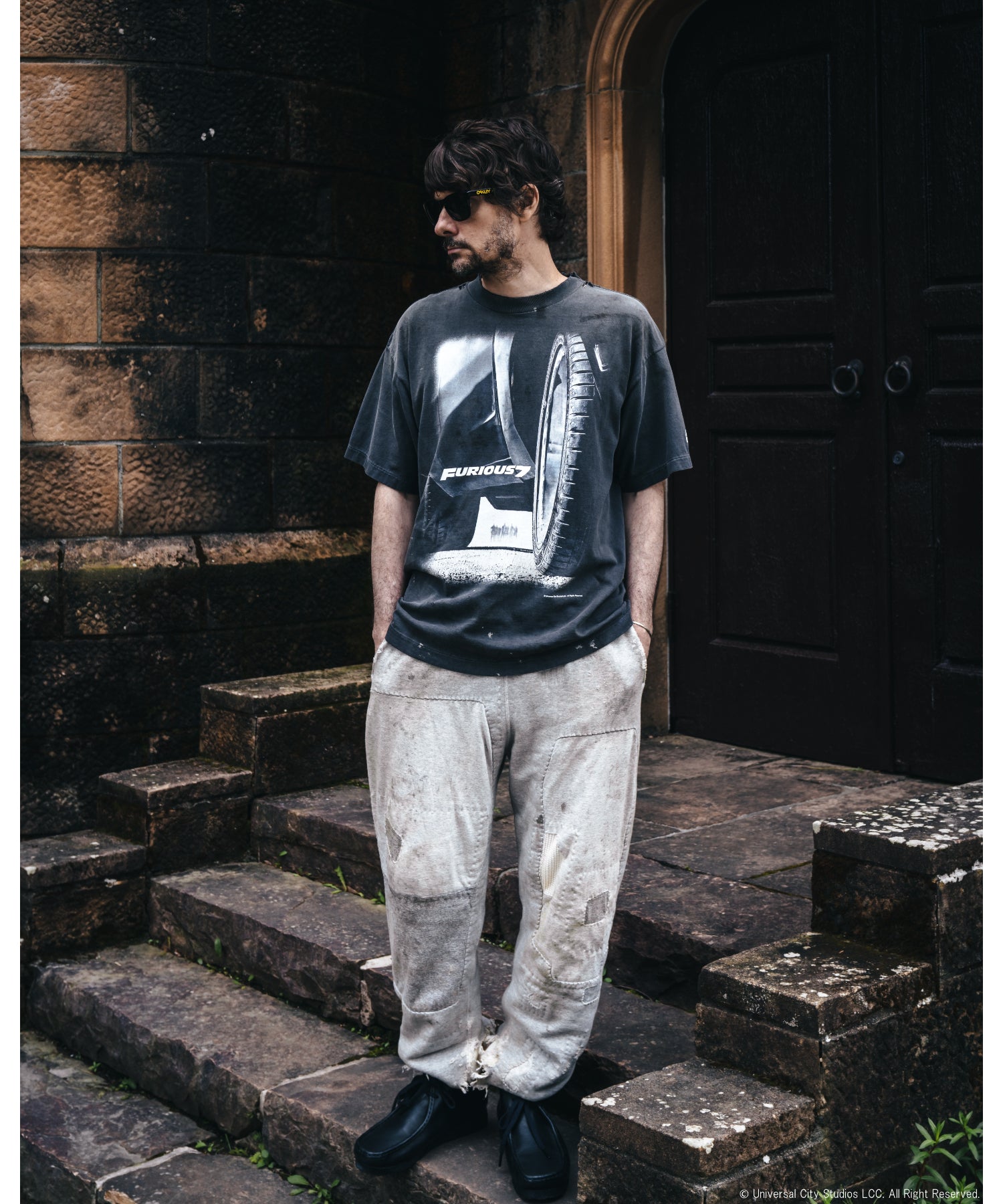 FF_SS TEE/FURIOUS 7/BLACK
