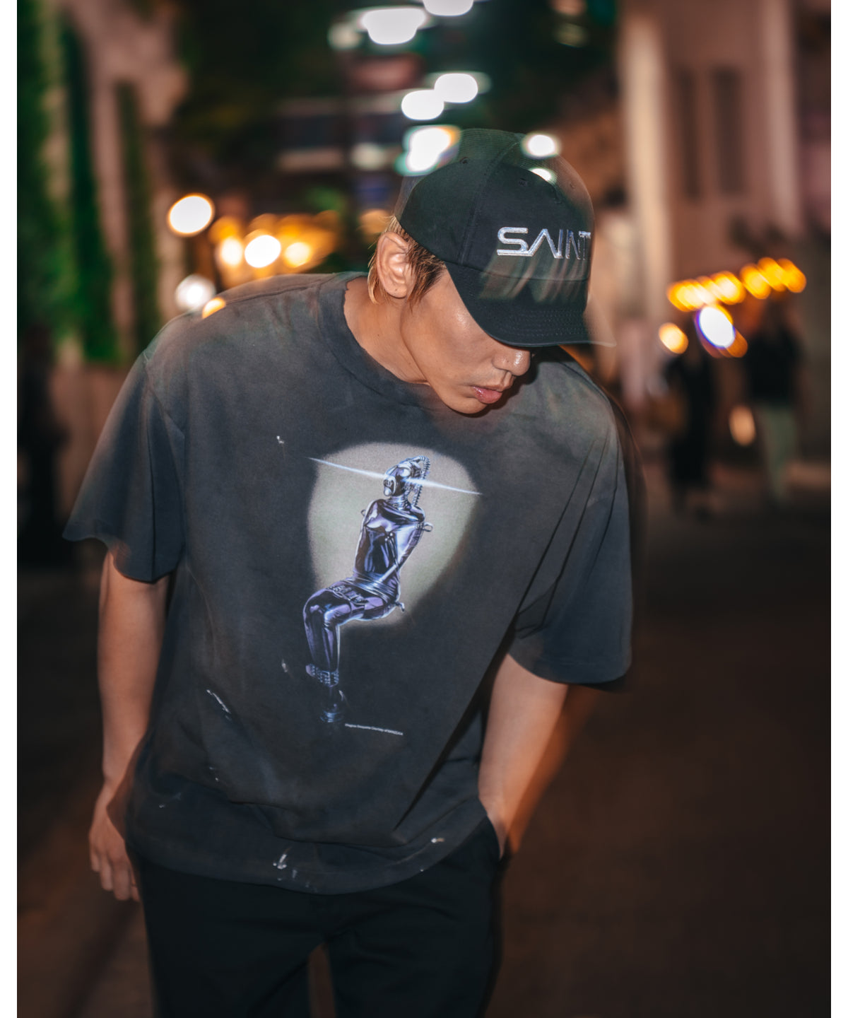 SRYM_SS TEE / MASK / BLACK