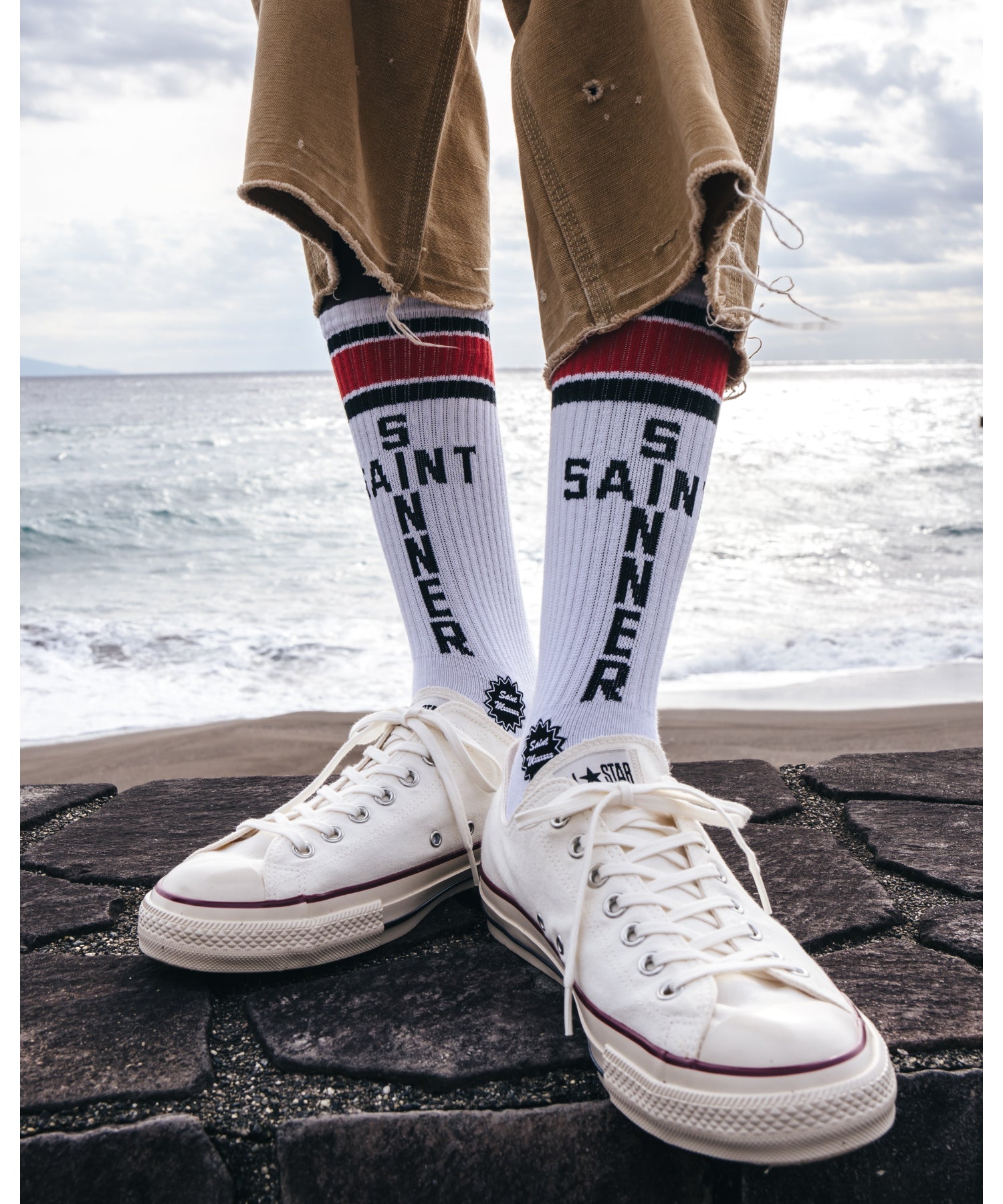 SOCKS / SAINT SINNER / RED