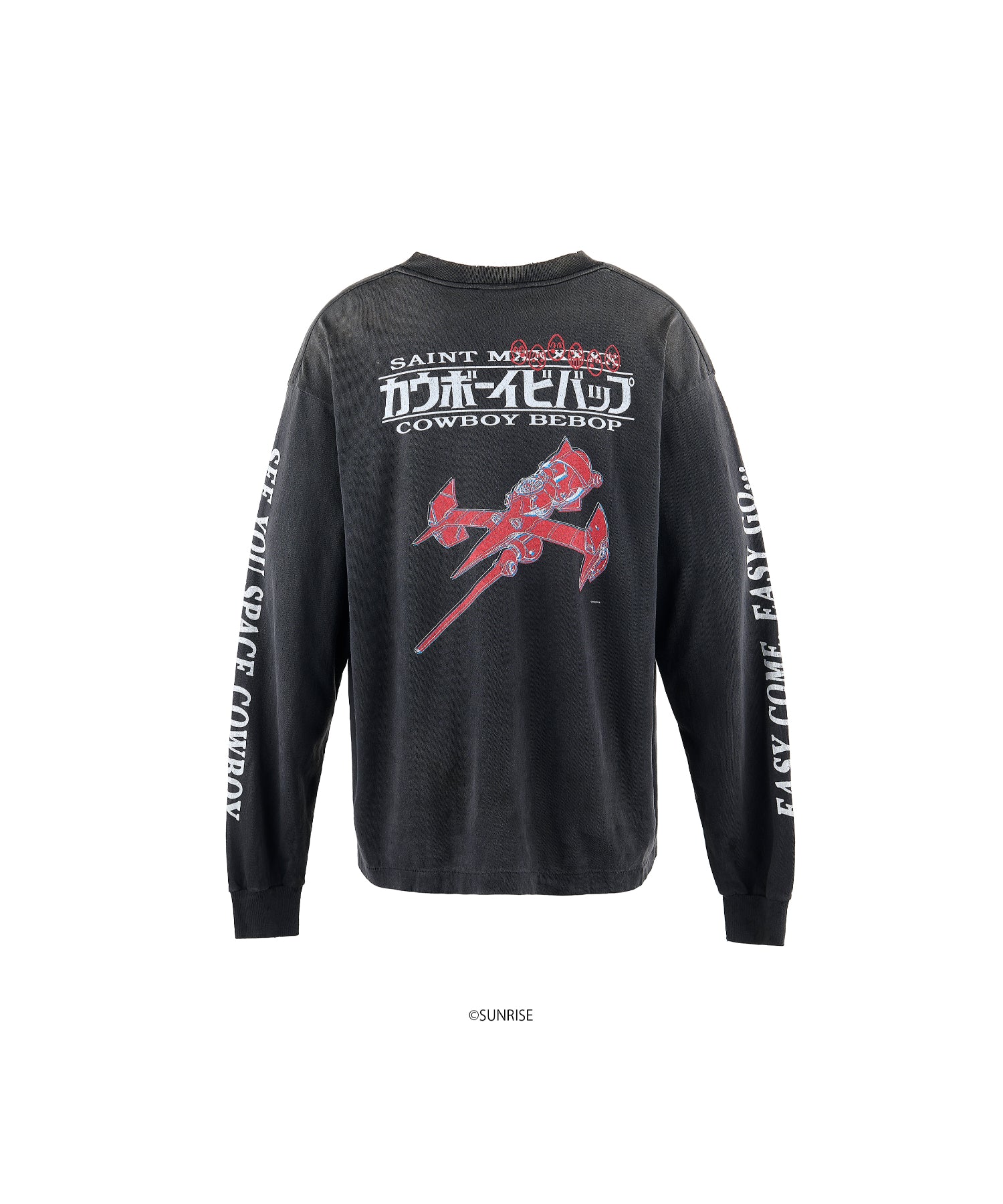CB_LS TEE / EASY COME / BLACK