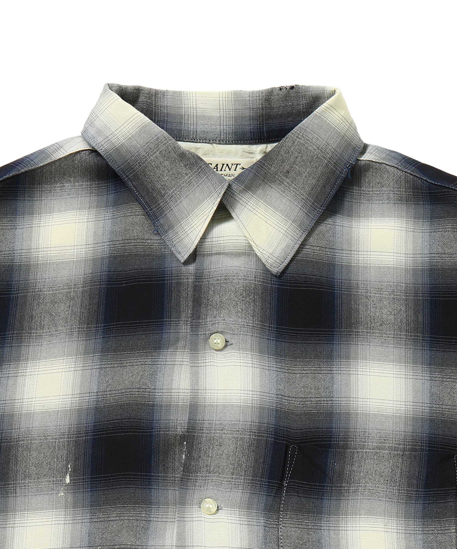 LM_CHECK SHIRT / CHECK / NVY