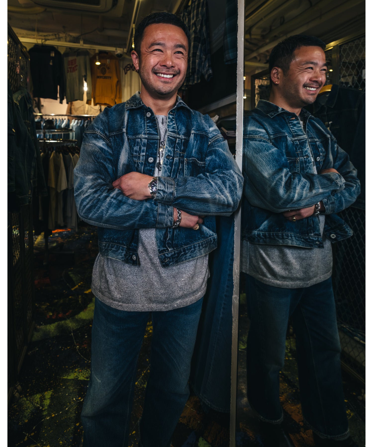 BJ_DENIM JACKET / DAMAGE / BLUE