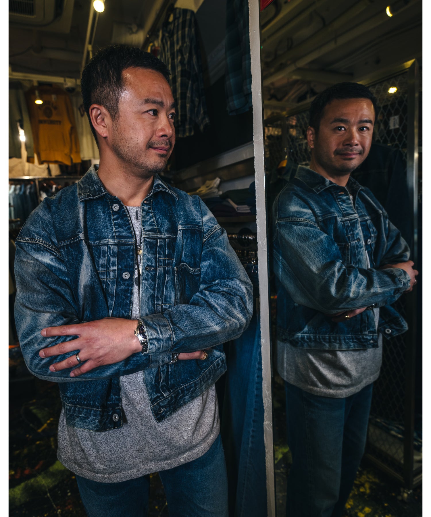 BJ_DENIM JACKET / DAMAGE / BLUE