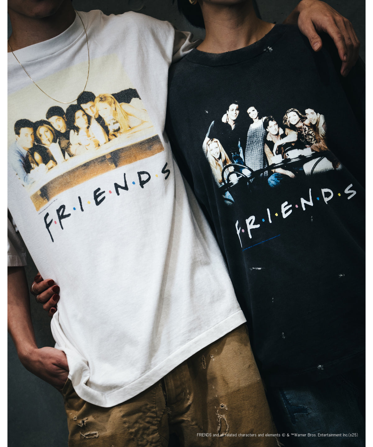 FRD_SS TEE / FRIENDS / BLACK