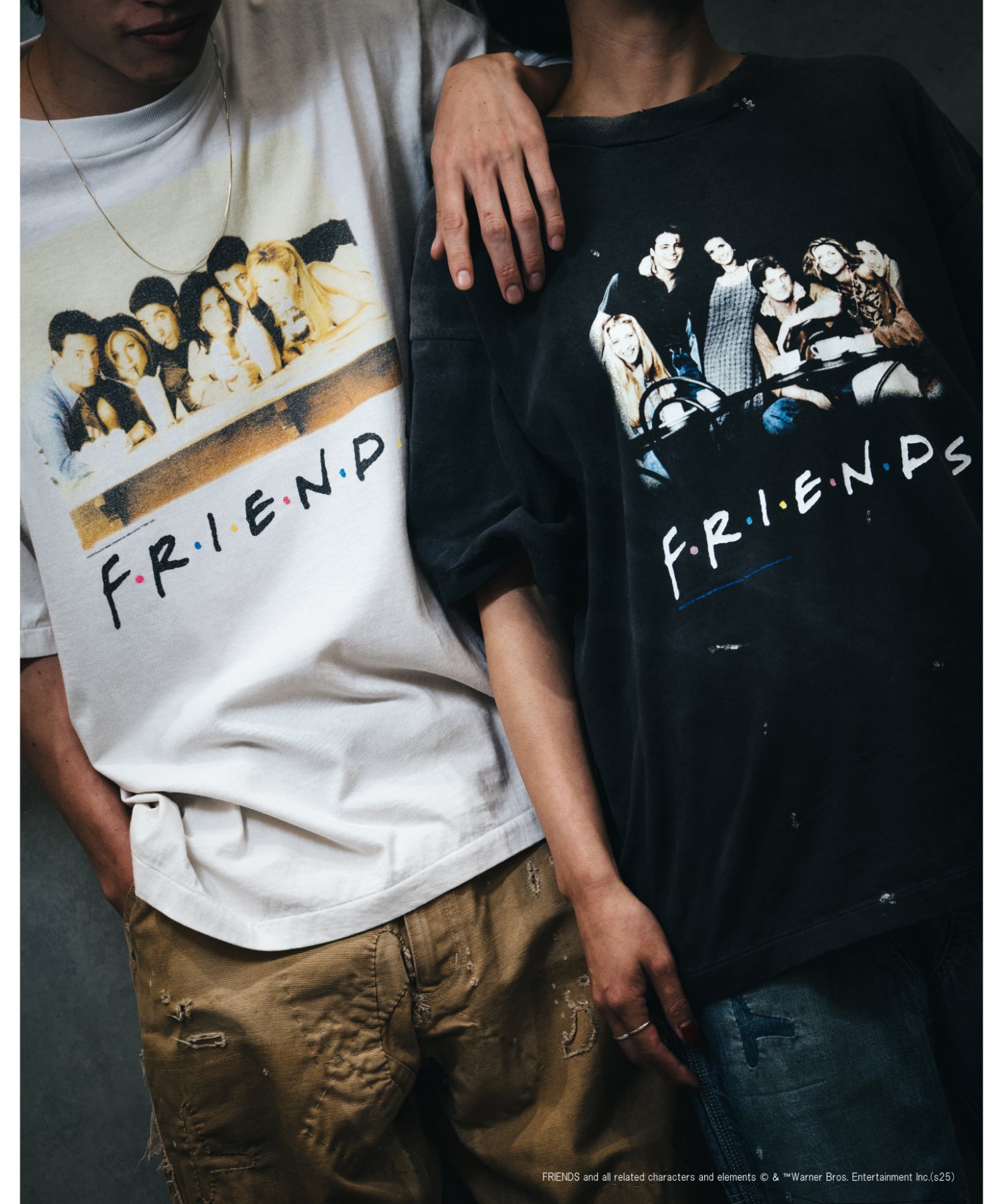 FRD_SS TEE / FRIENDS / BLACK