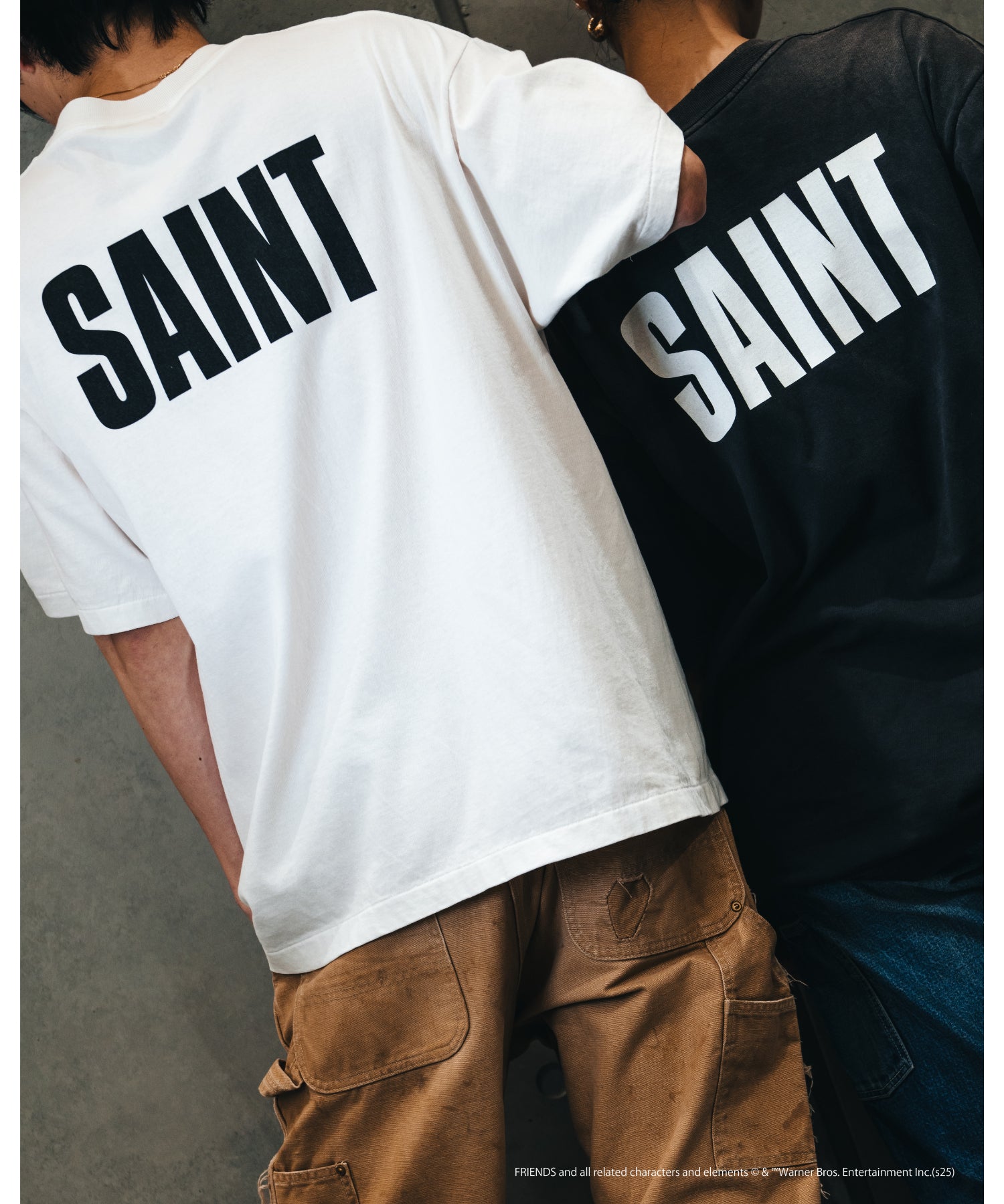 FRD_SS TEE / FRIENDS / BLACK