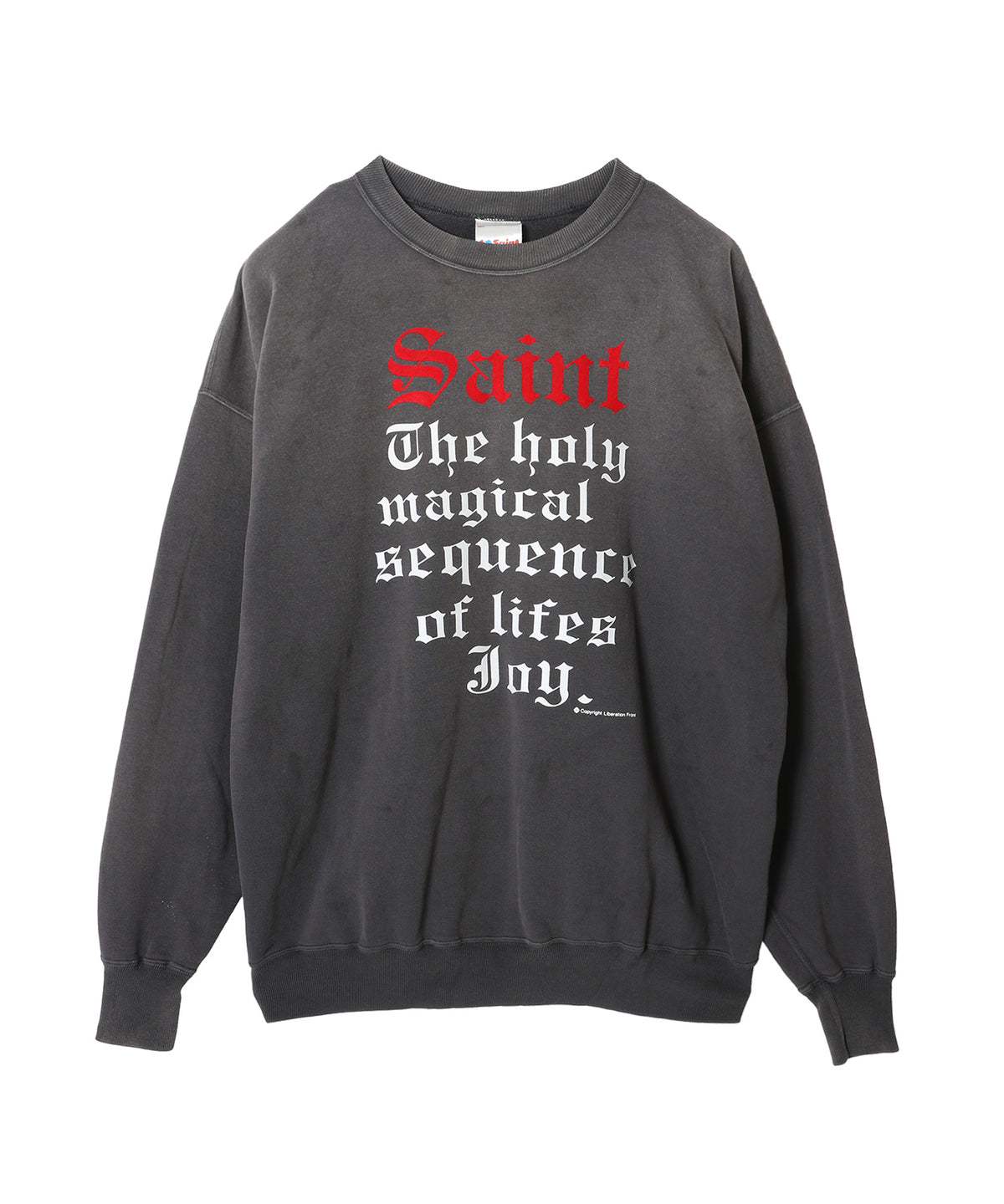 CREW NECK SWEAT/SAINT/BLACK
