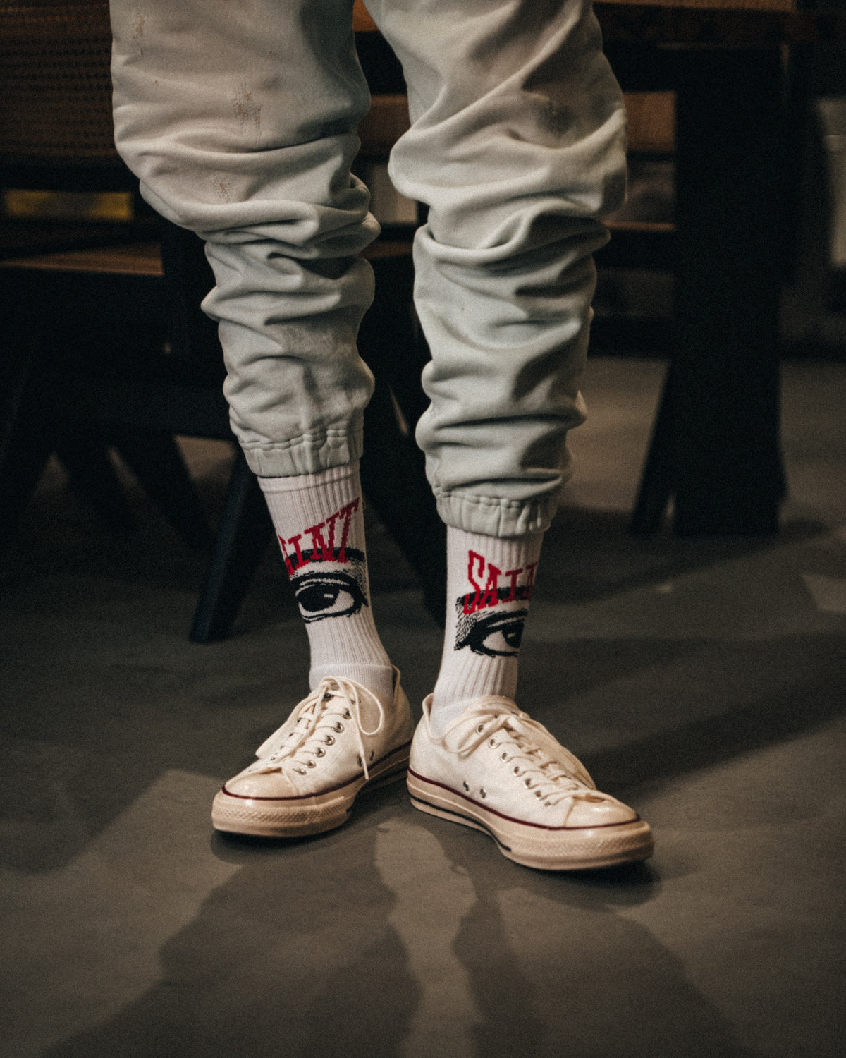 SOCKS / EYE / WHITE