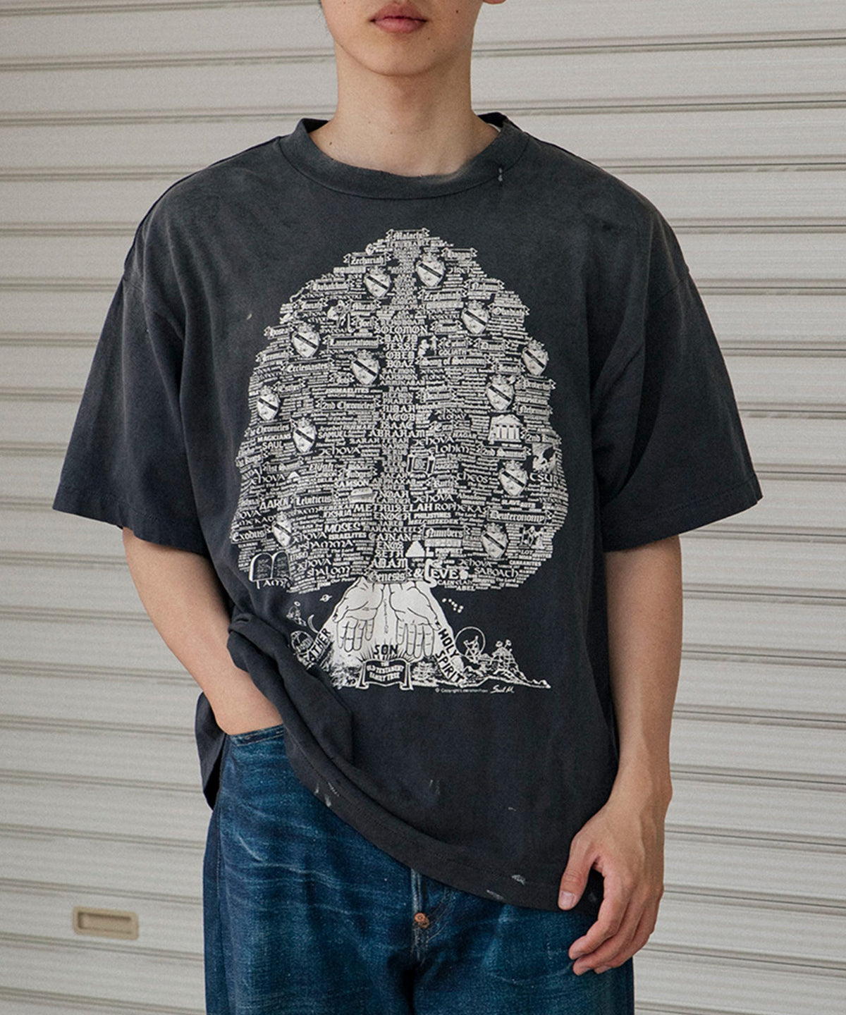 SS T-SHIRT/TREE/BLK