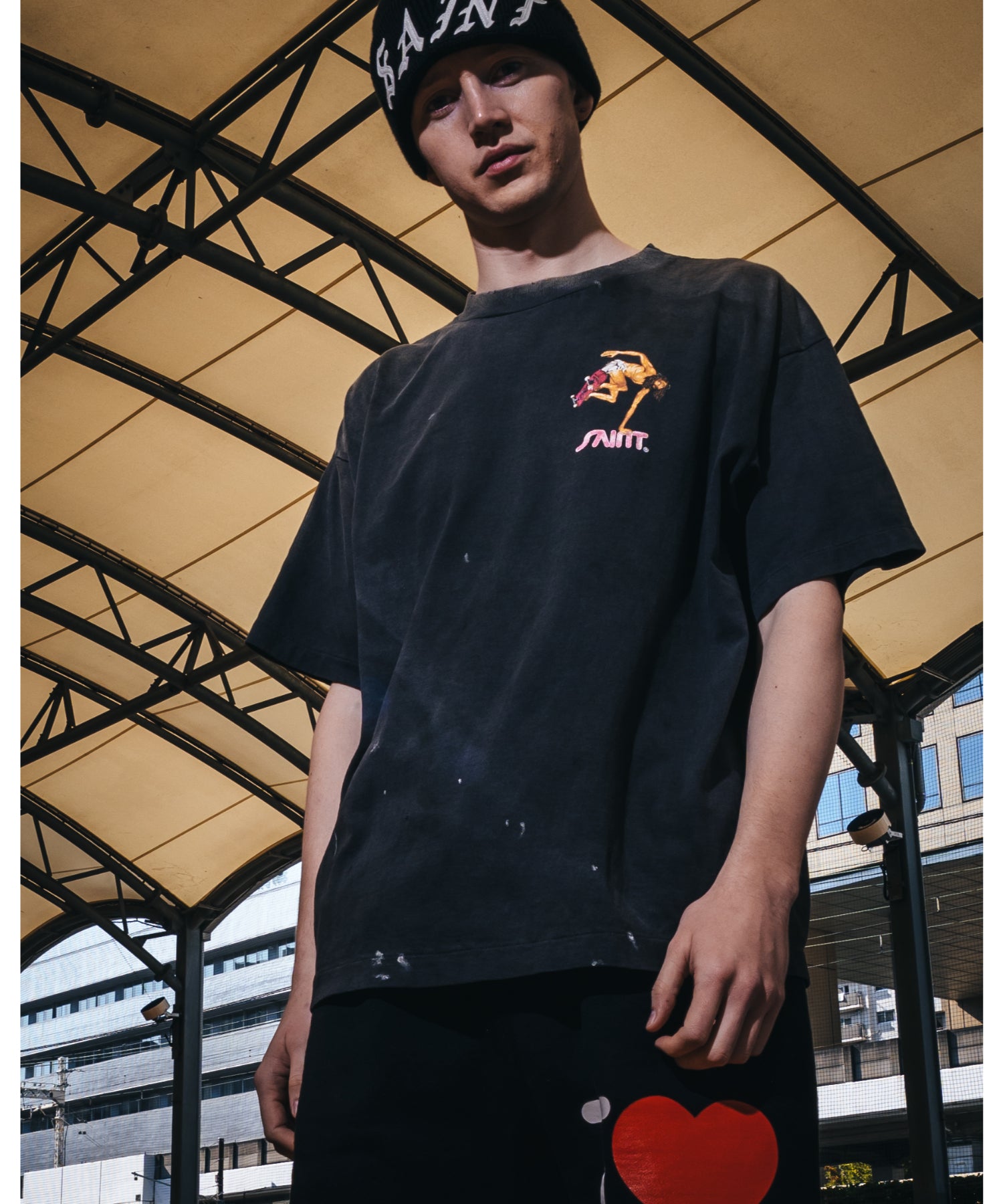 SS T-SHIRT/SKATE/BLACK - SAINT MXXXXXX (セントマイケル) - tops