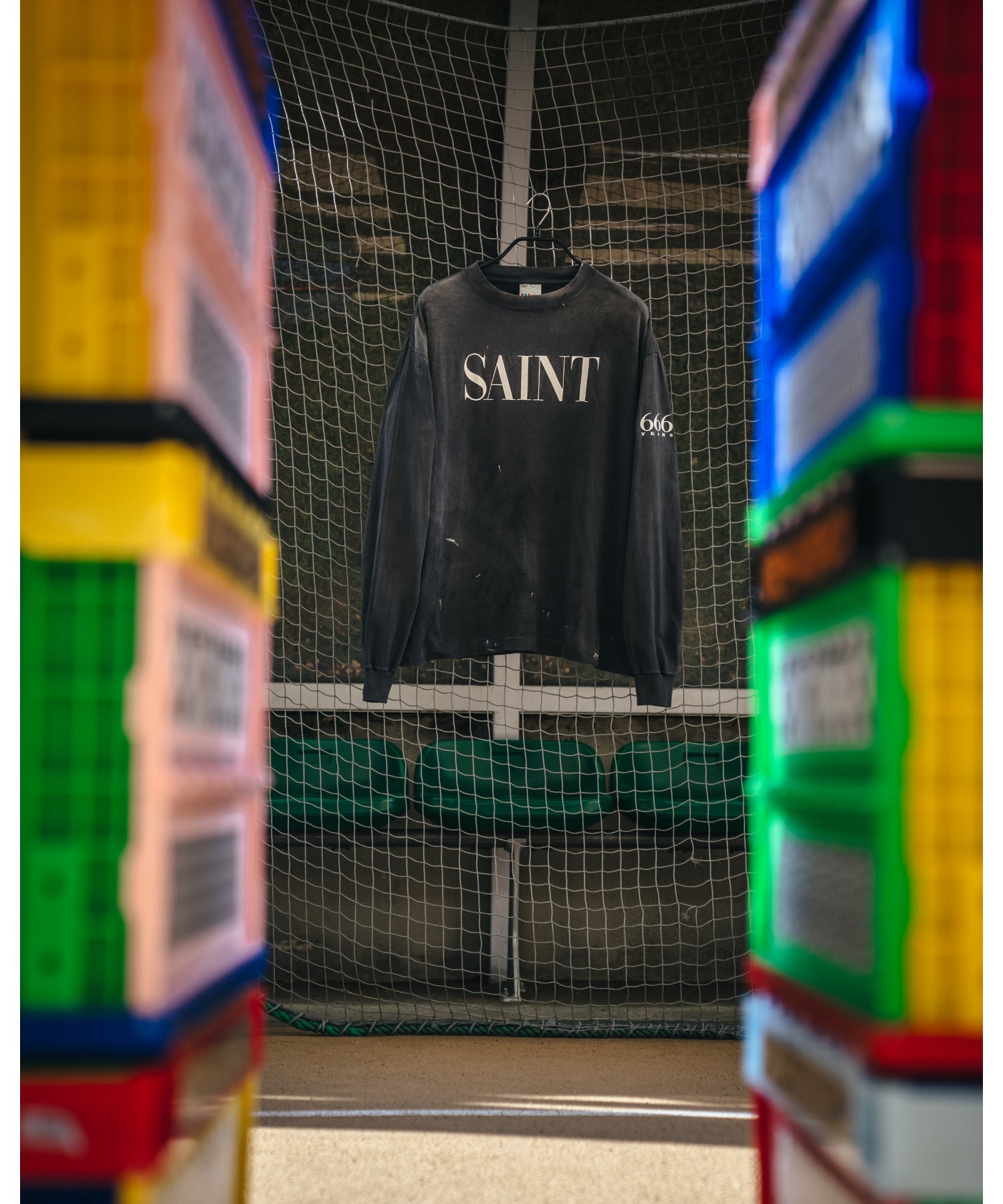 LS T-SHIRT/SAINT 666/BLACK - SAINT MXXXXXX (セントマイケル) - tops