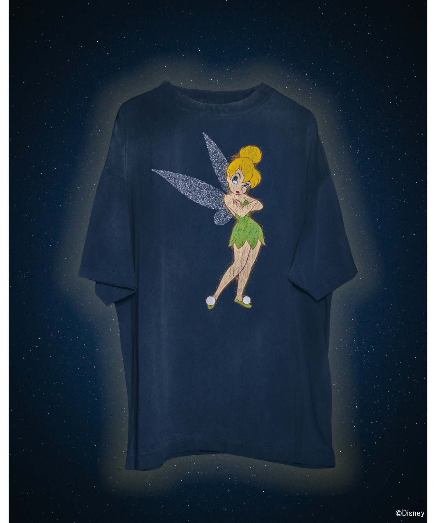 DSN_SS T-SHIRT / TINKER BELL / NAVY - SAINT MXXXXXX (セント