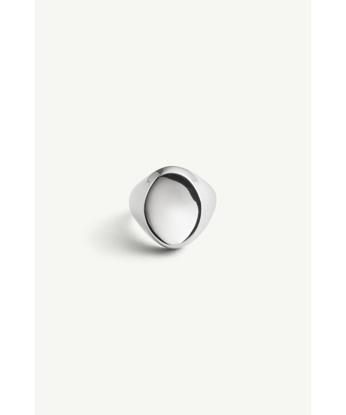 シグネットリング Minimal Logo Oval Signet Ring