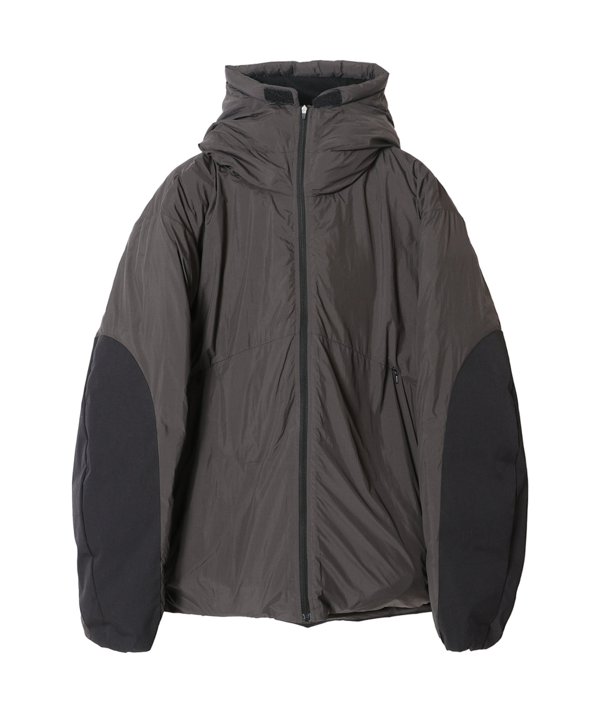 ORGANIZED HOODED PADDED BLOUSON / NYLON TAFFETA