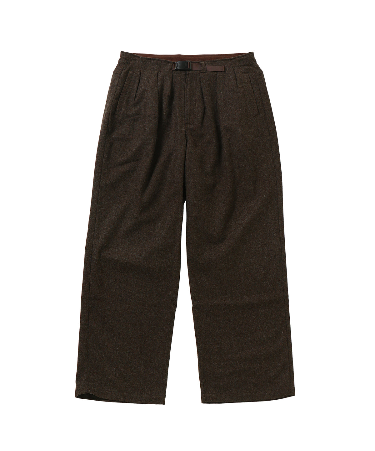 CRAFTED 3 TUCK SLACKS / WOOL MIX TWILL