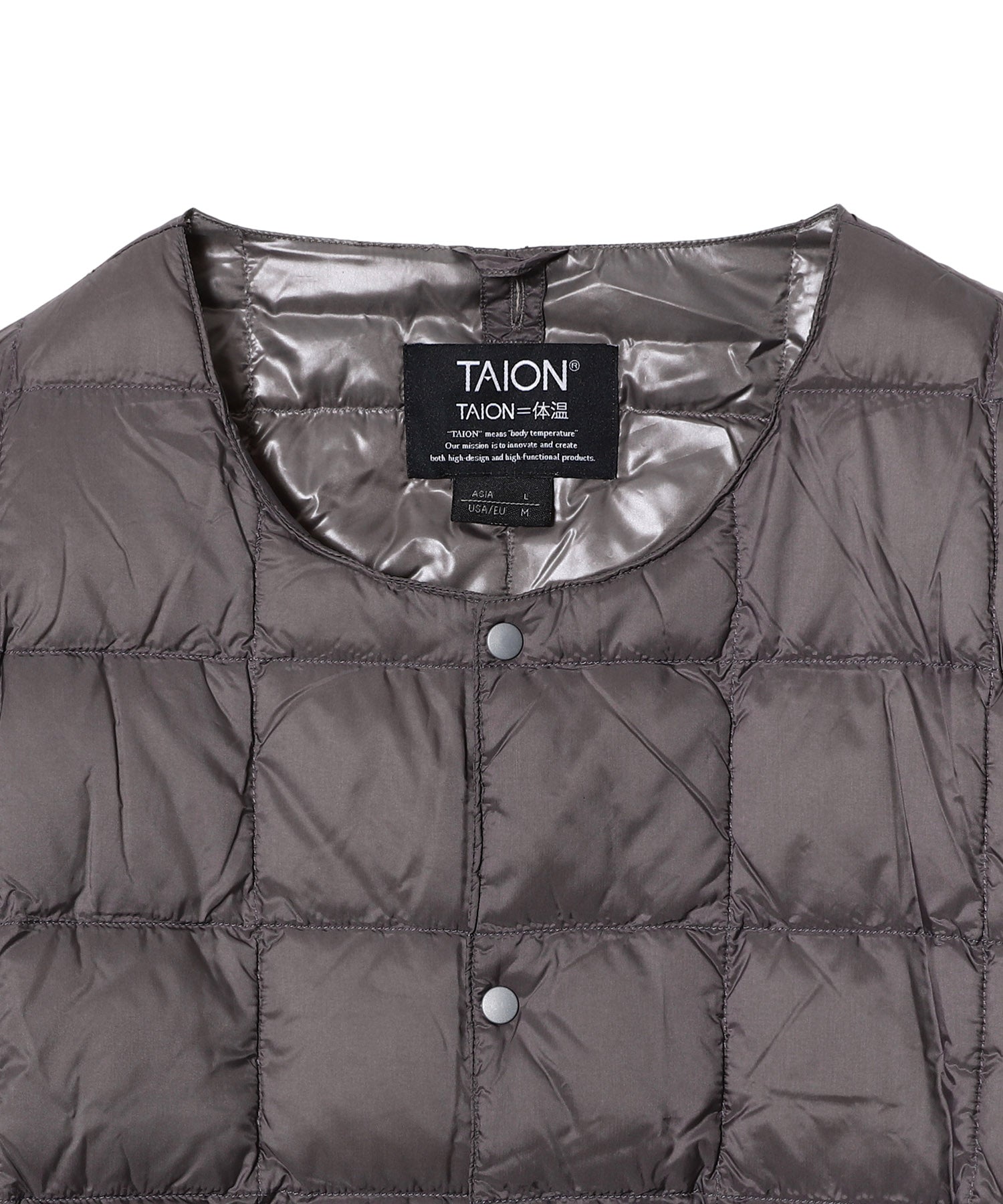 Crew Neck Button Down Jkt