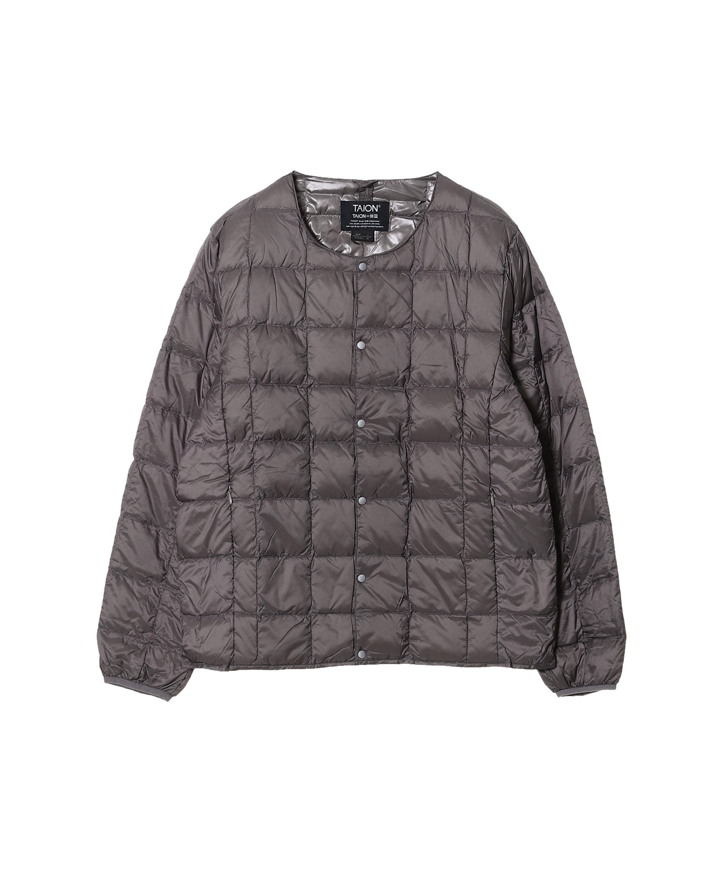 Crew Neck Button Down Jkt