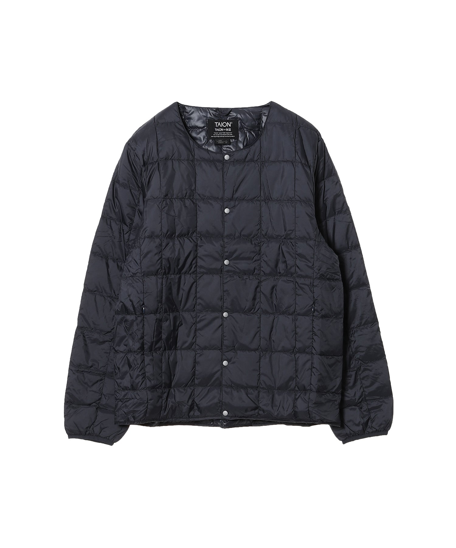 Crew Neck Button Down Jkt