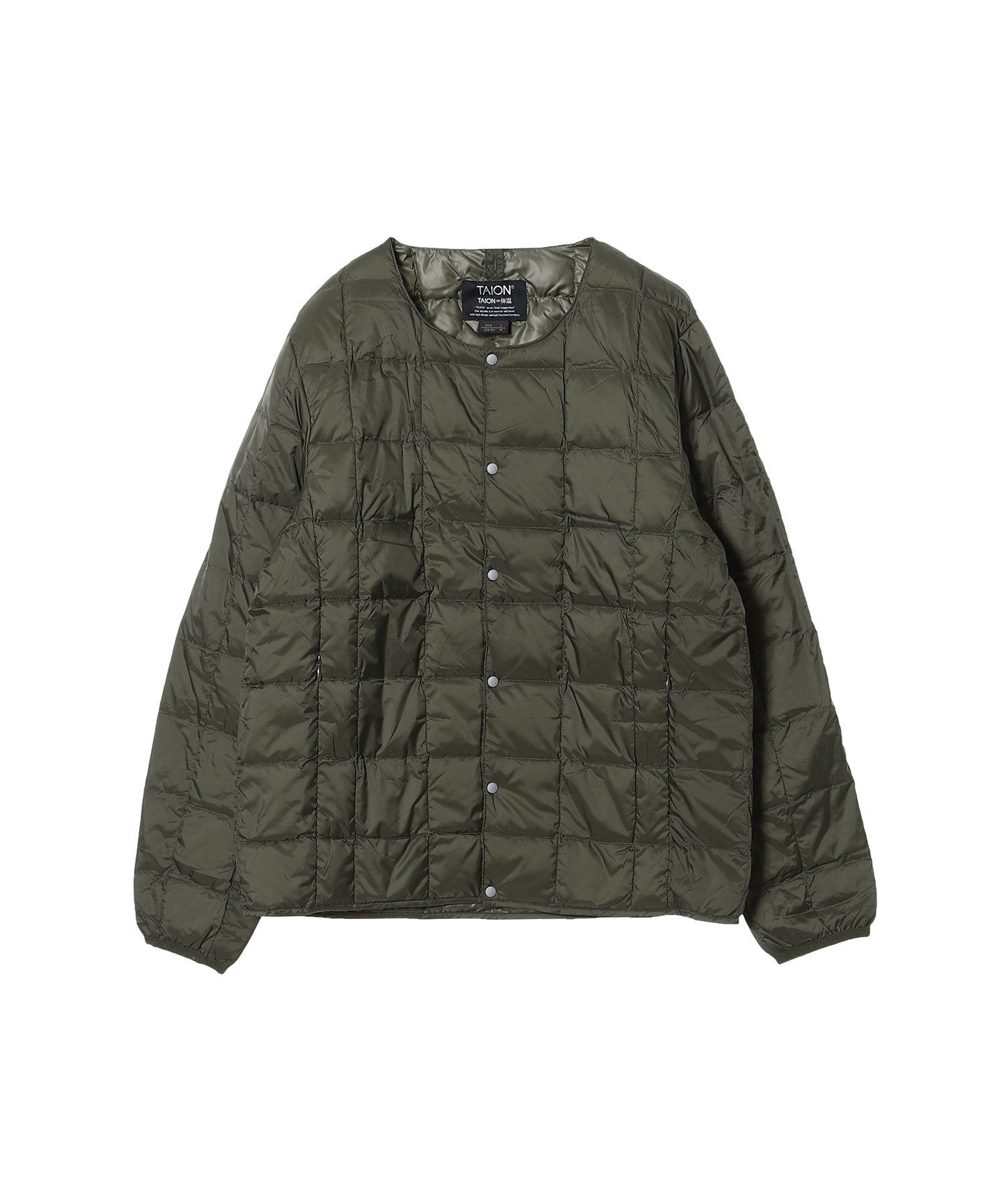 Crew Neck Button Down Jkt