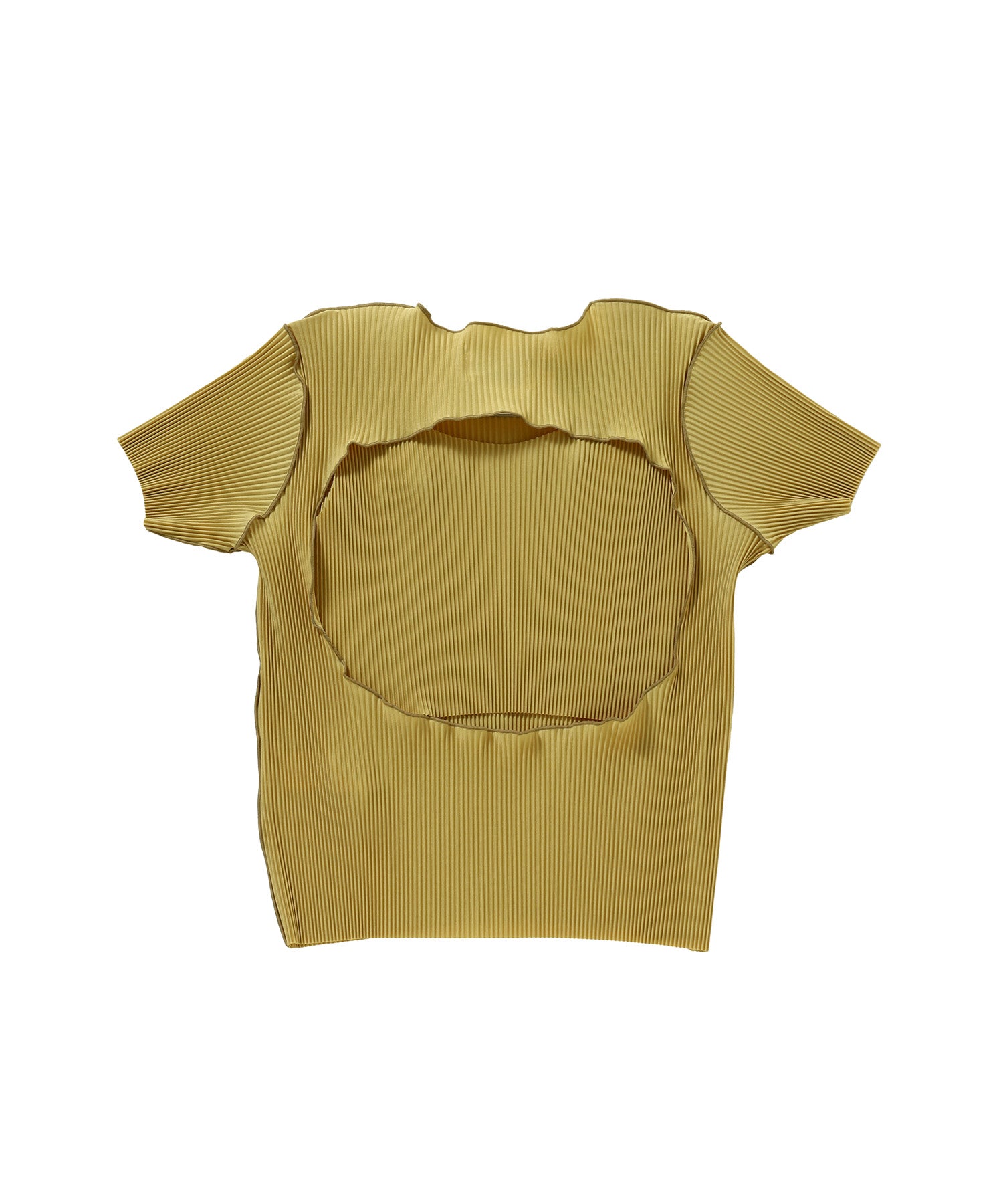 PEEPHOLE-BACK SHORT SLEEVE TOP
