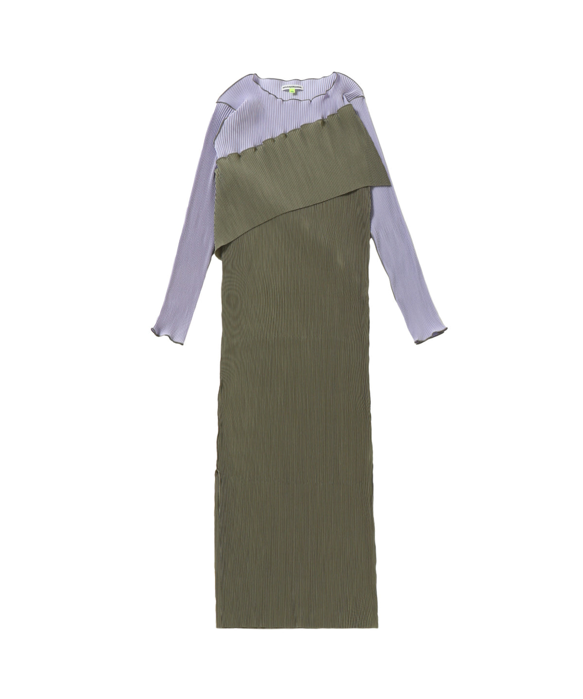 SPIRAL WAVE LONG SLEEVE DRESS