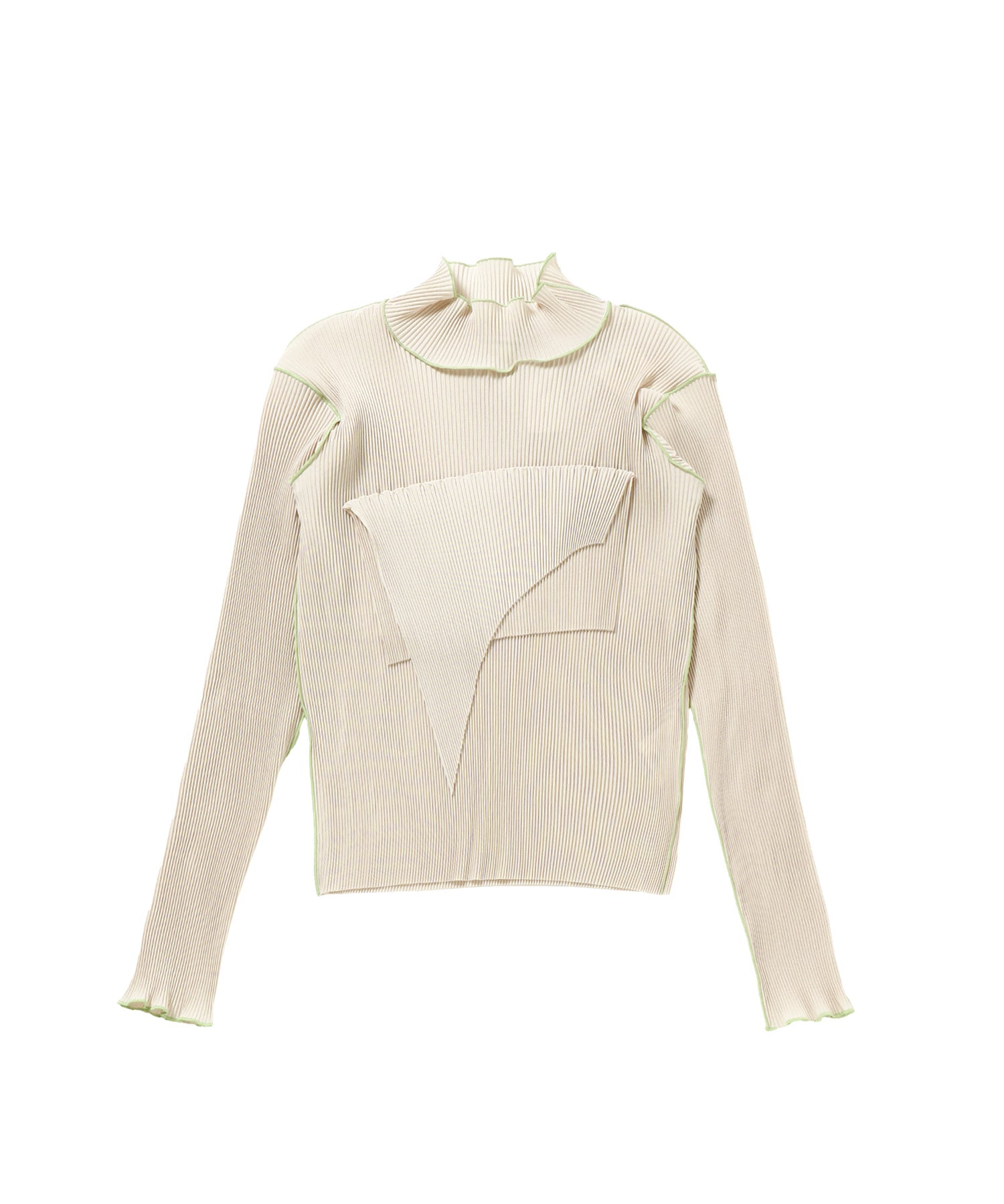 TD WAVE LONG SLEEVE TOP HIGH NECK TYPE