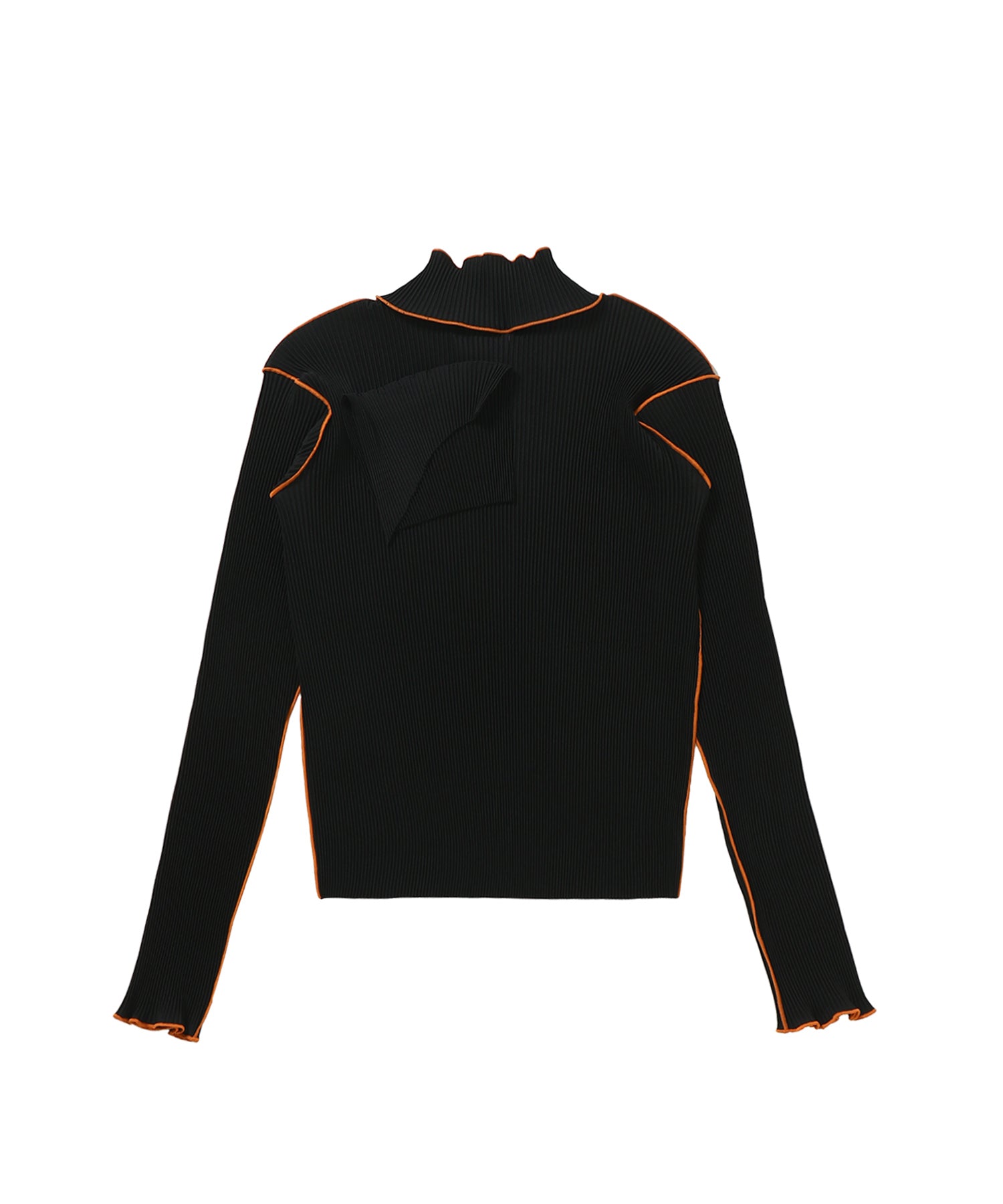 TD WAVE LONG SLEEVE TOP HIGH NECK TYPE