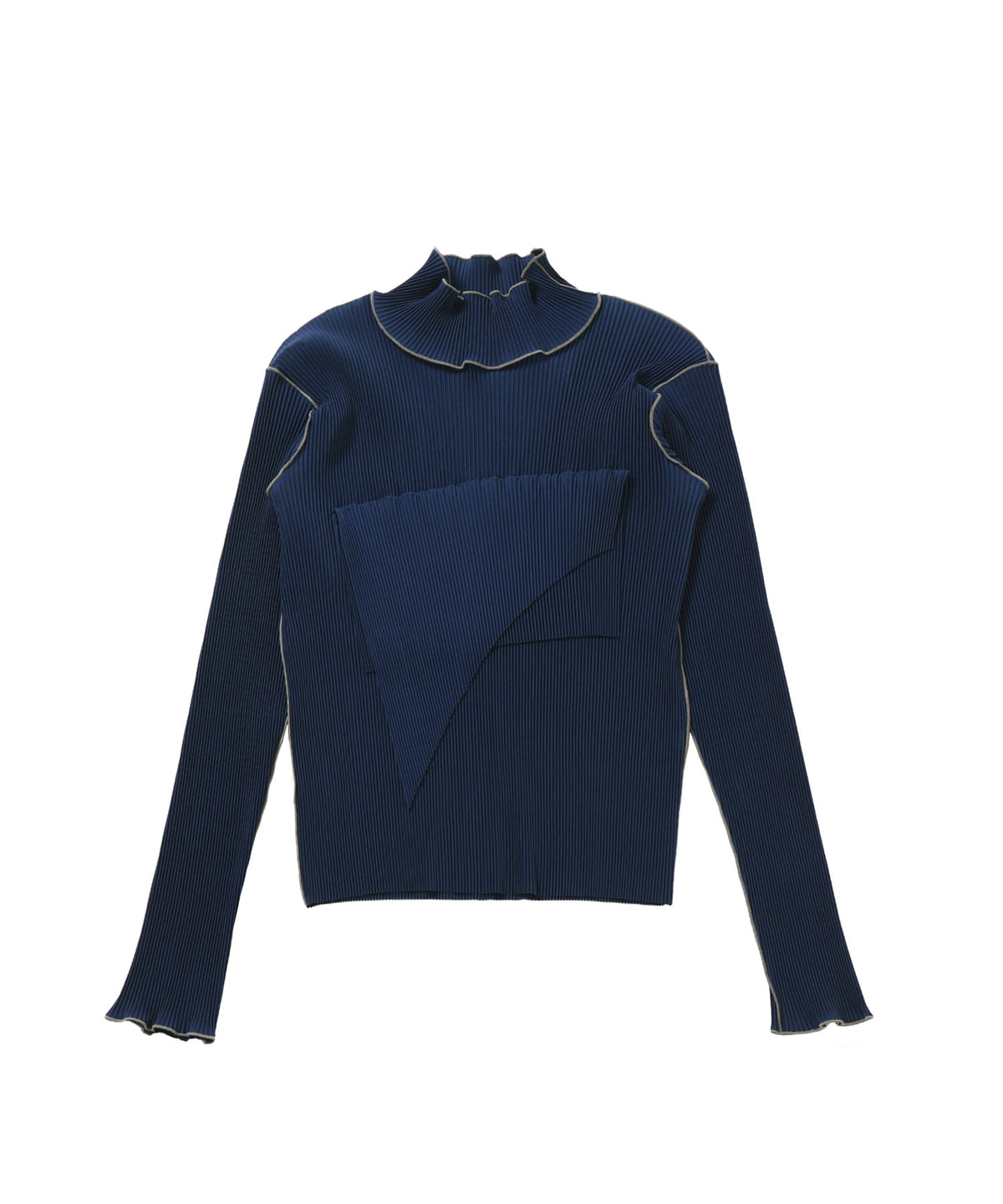 TD WAVE LONG SLEEVE TOP HIGH NECK TYPE