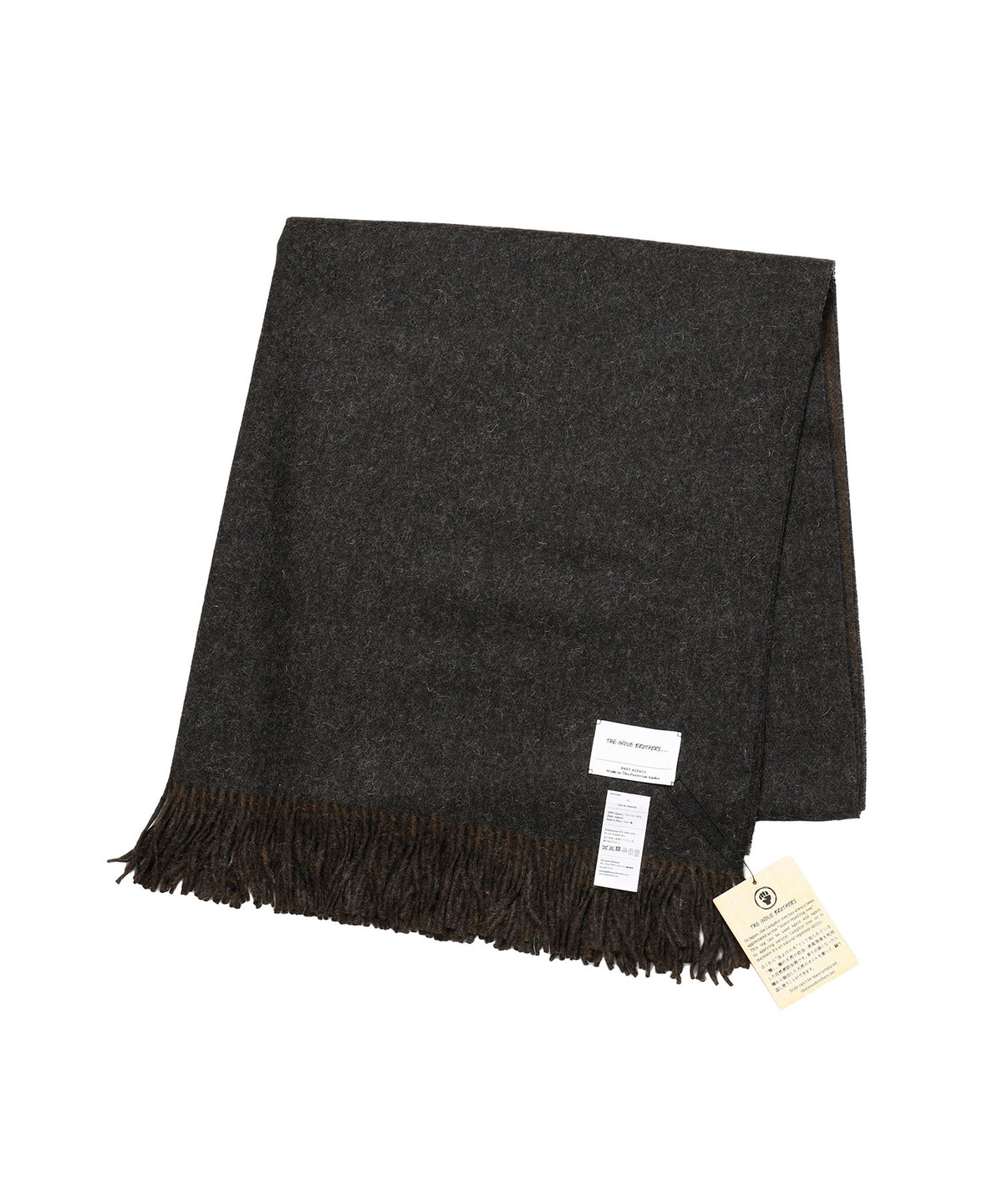 Two-Colour Large Brushed Stole