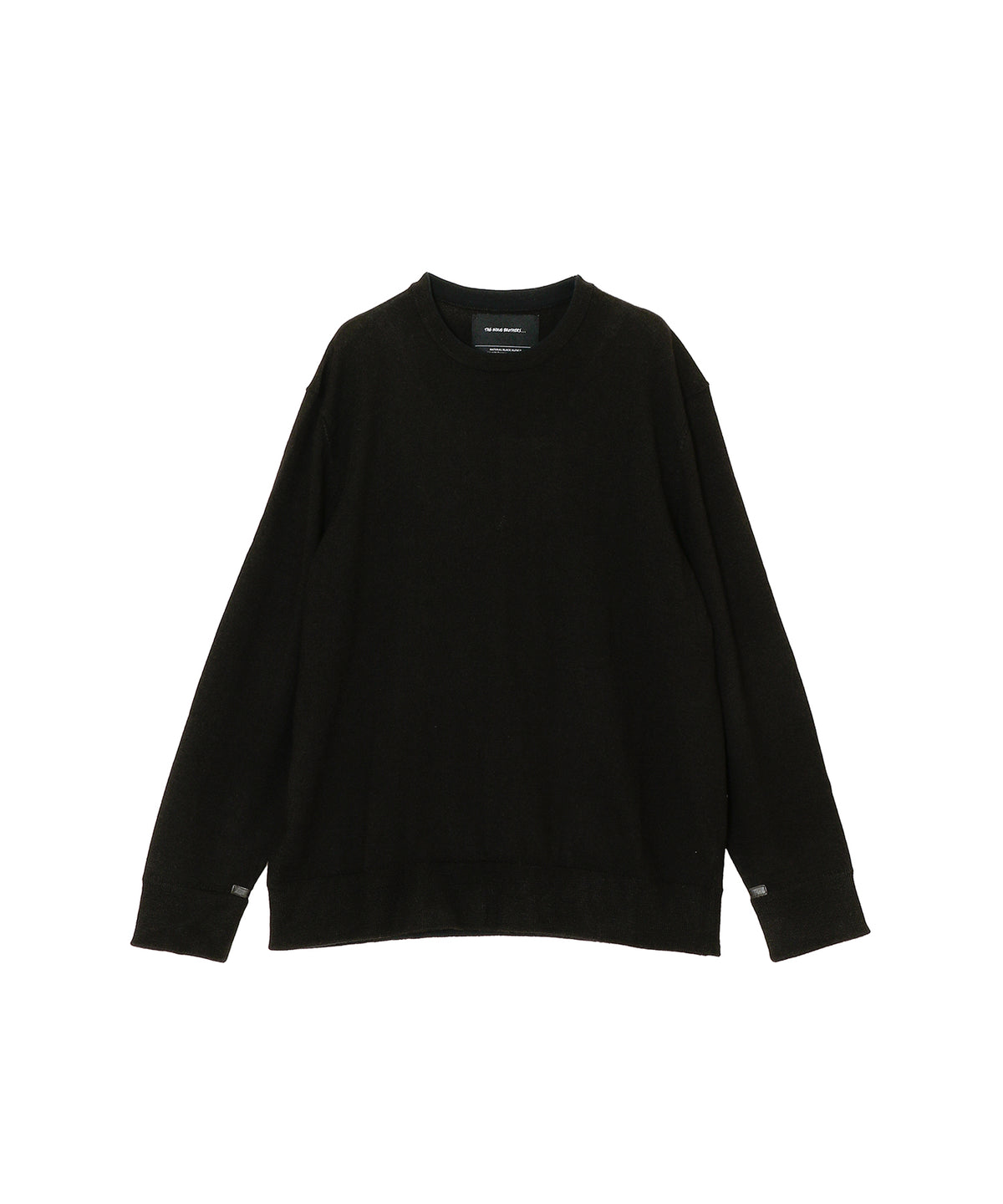 Crew Neck Sweater / Pure Black