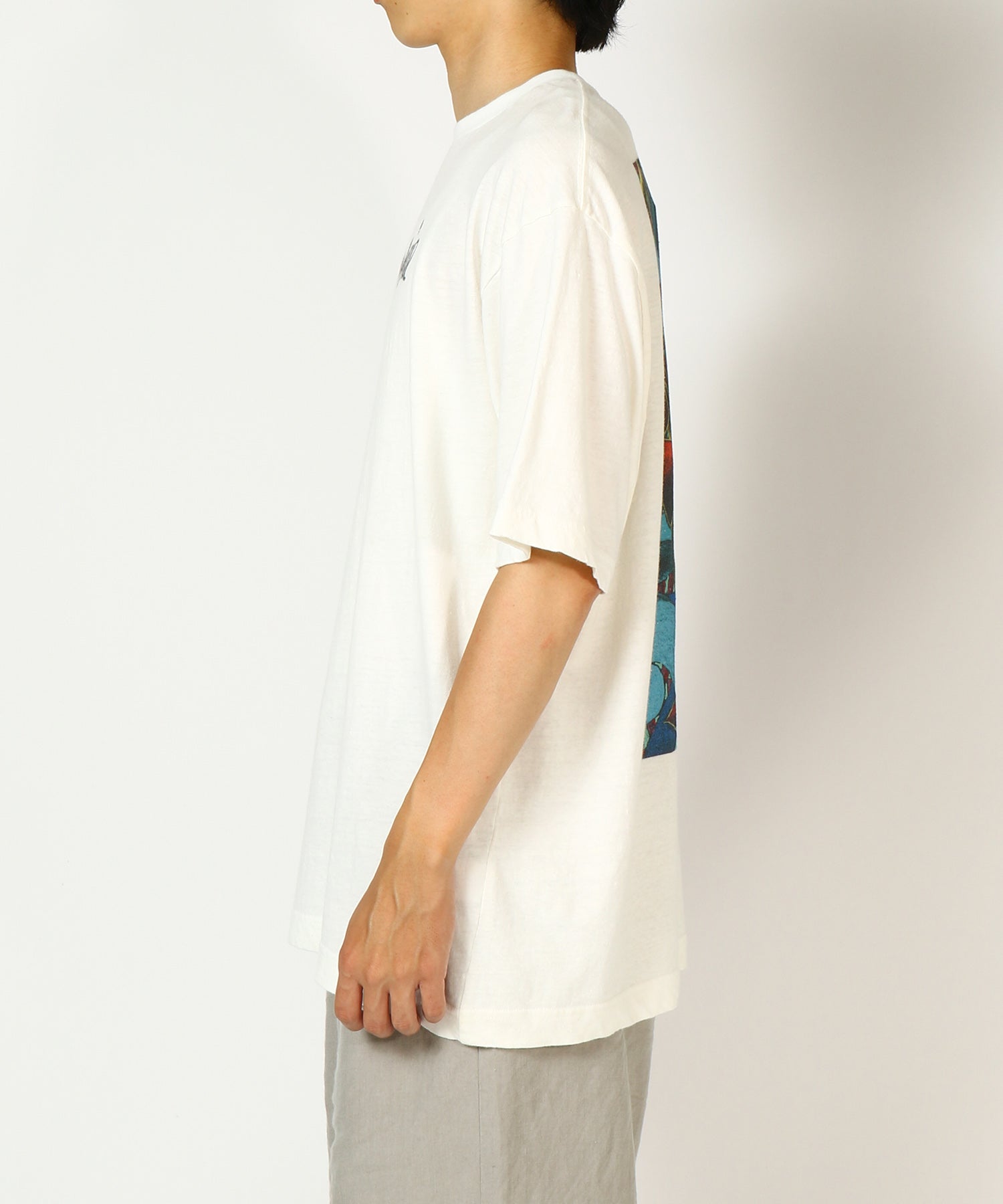 Organic Cotton and Hemp T-shirt "Pistachio Hana-bi"