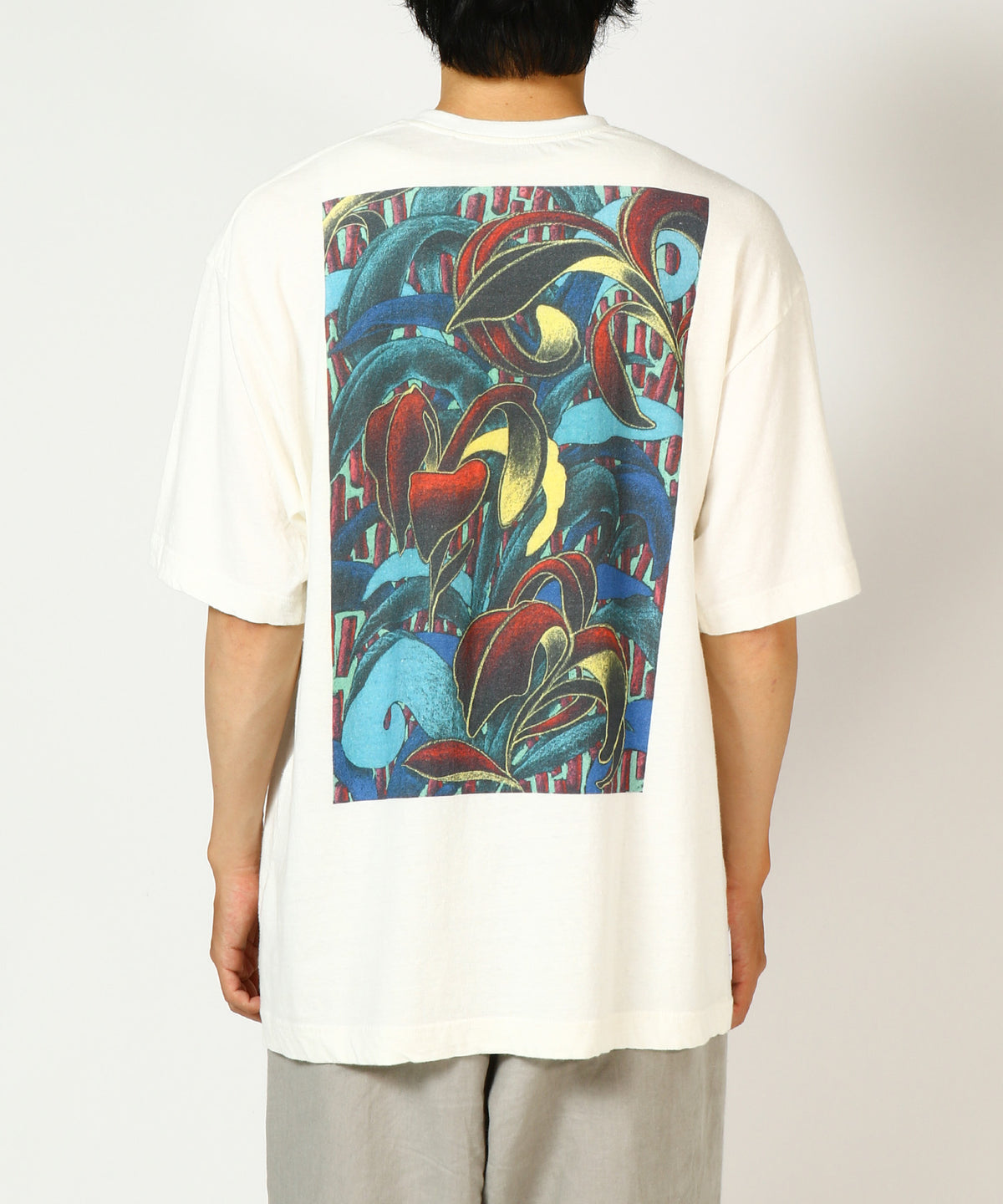 Organic Cotton and Hemp T-shirt "Pistachio Hana-bi"