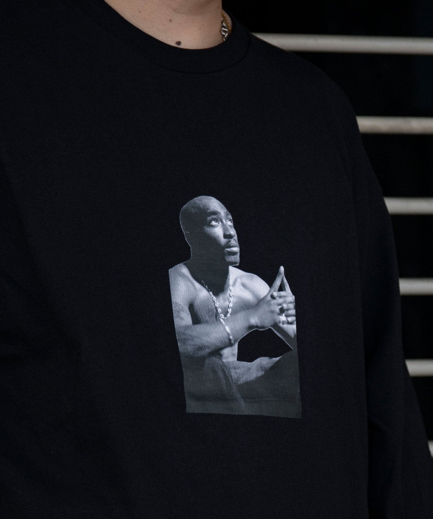 2PAC / Crew Neck Long Sleeve T-SHIRT