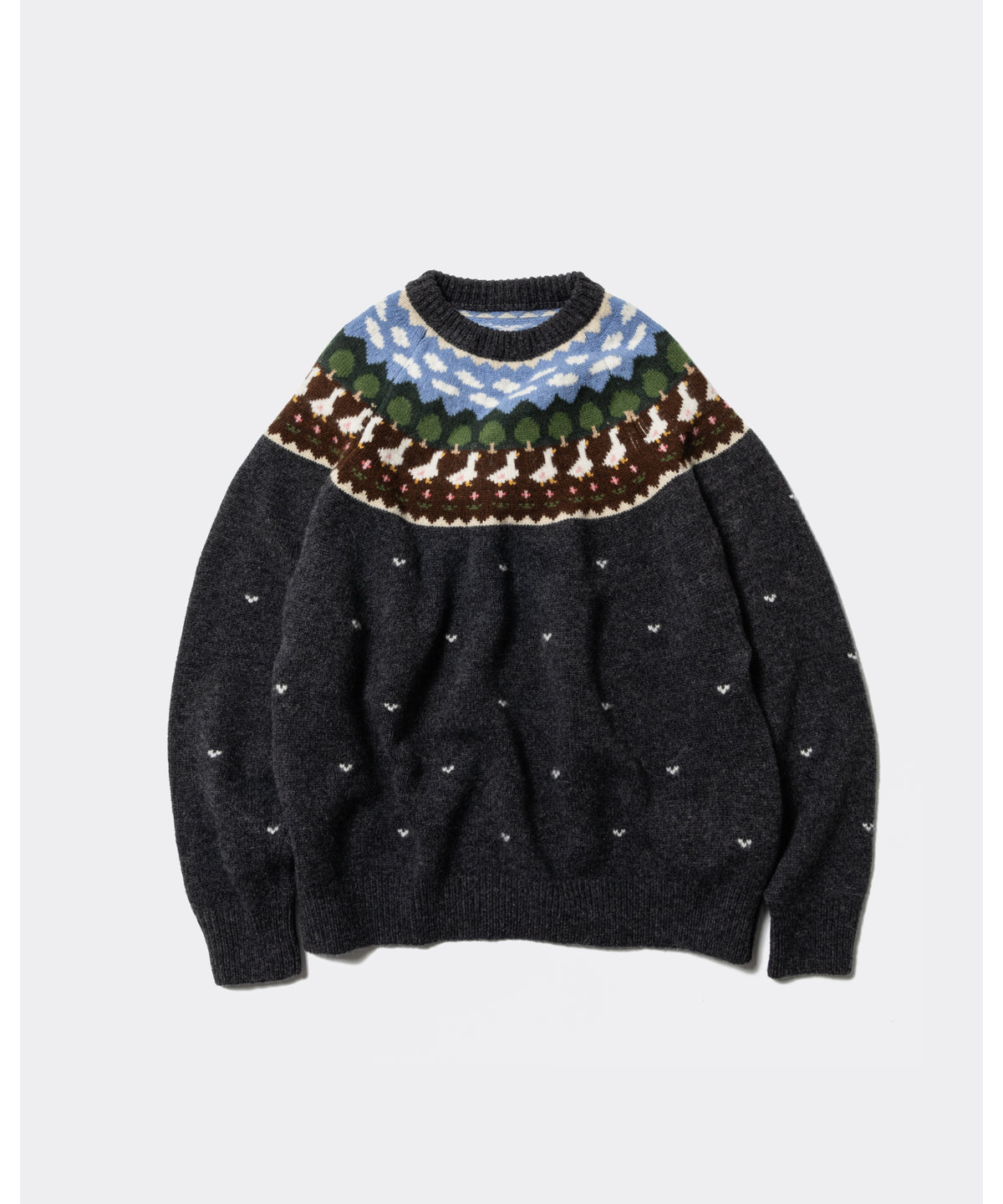 Unlikely24年秋冬のフェアアイルセーター_正面物撮り