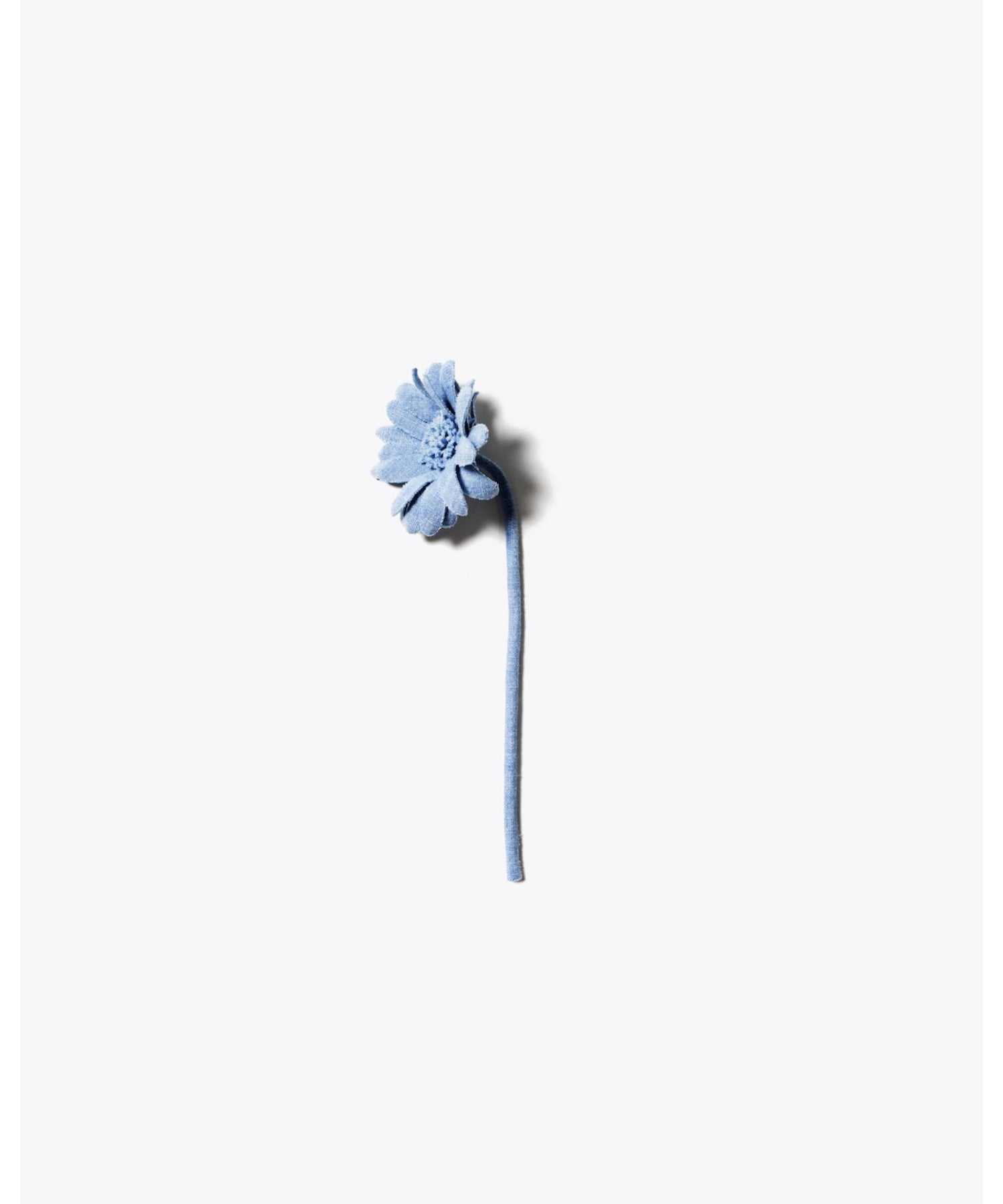 Unlikely Open Collar Work Chambray with Flower