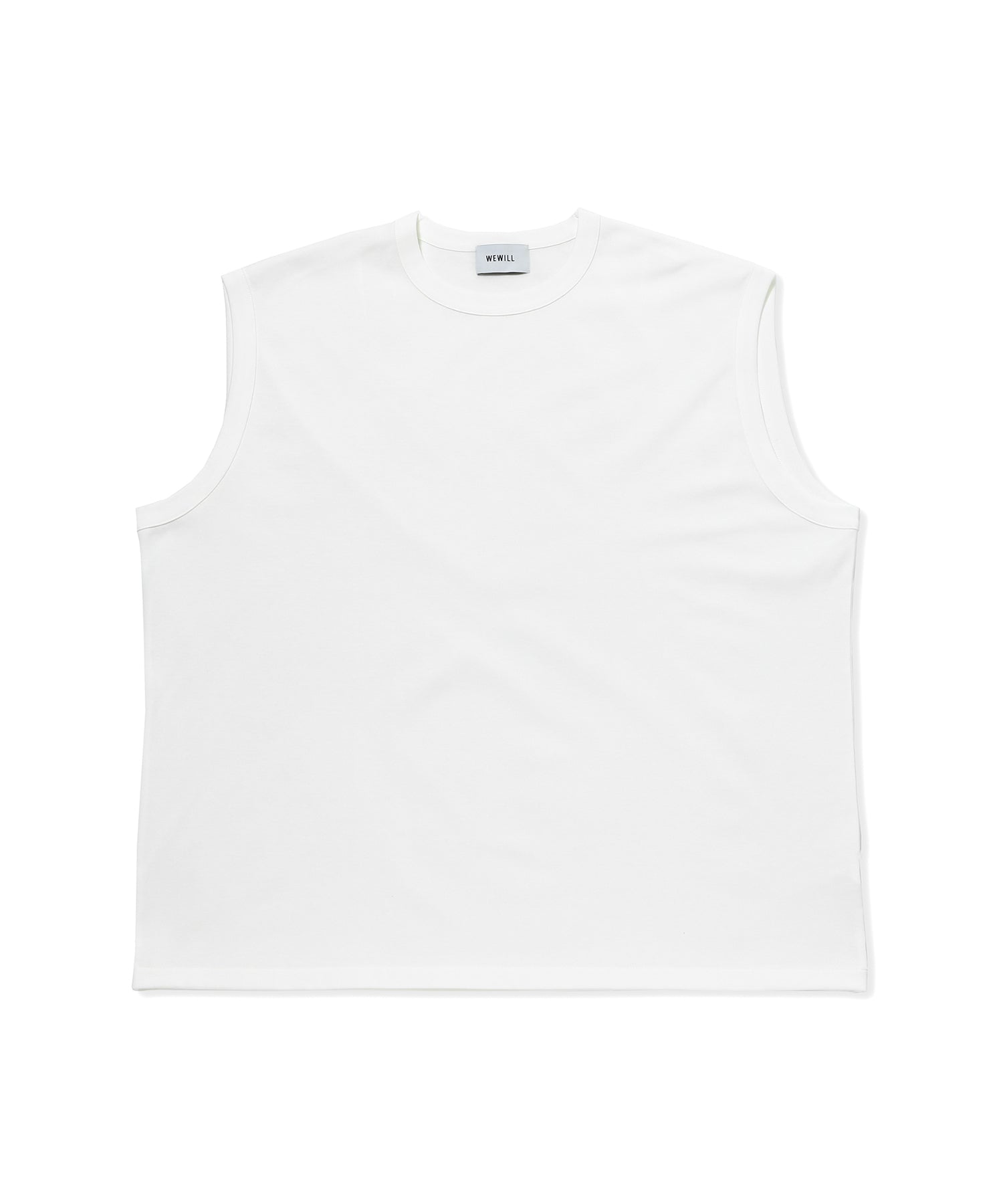 No Sleeve Baggy T-Shirt - WEWILL (ウィーウィル) - tops (トップス