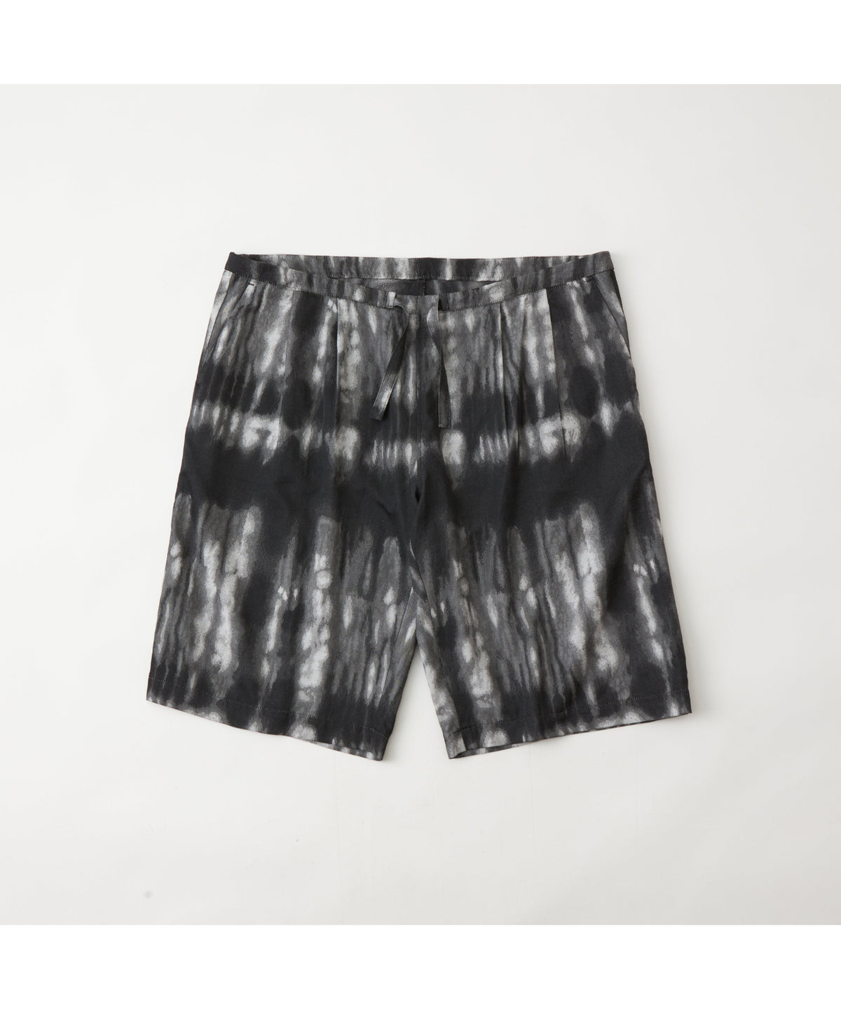 CAMO JACQUARD 2 TUCK WIDE SHORT PANTS