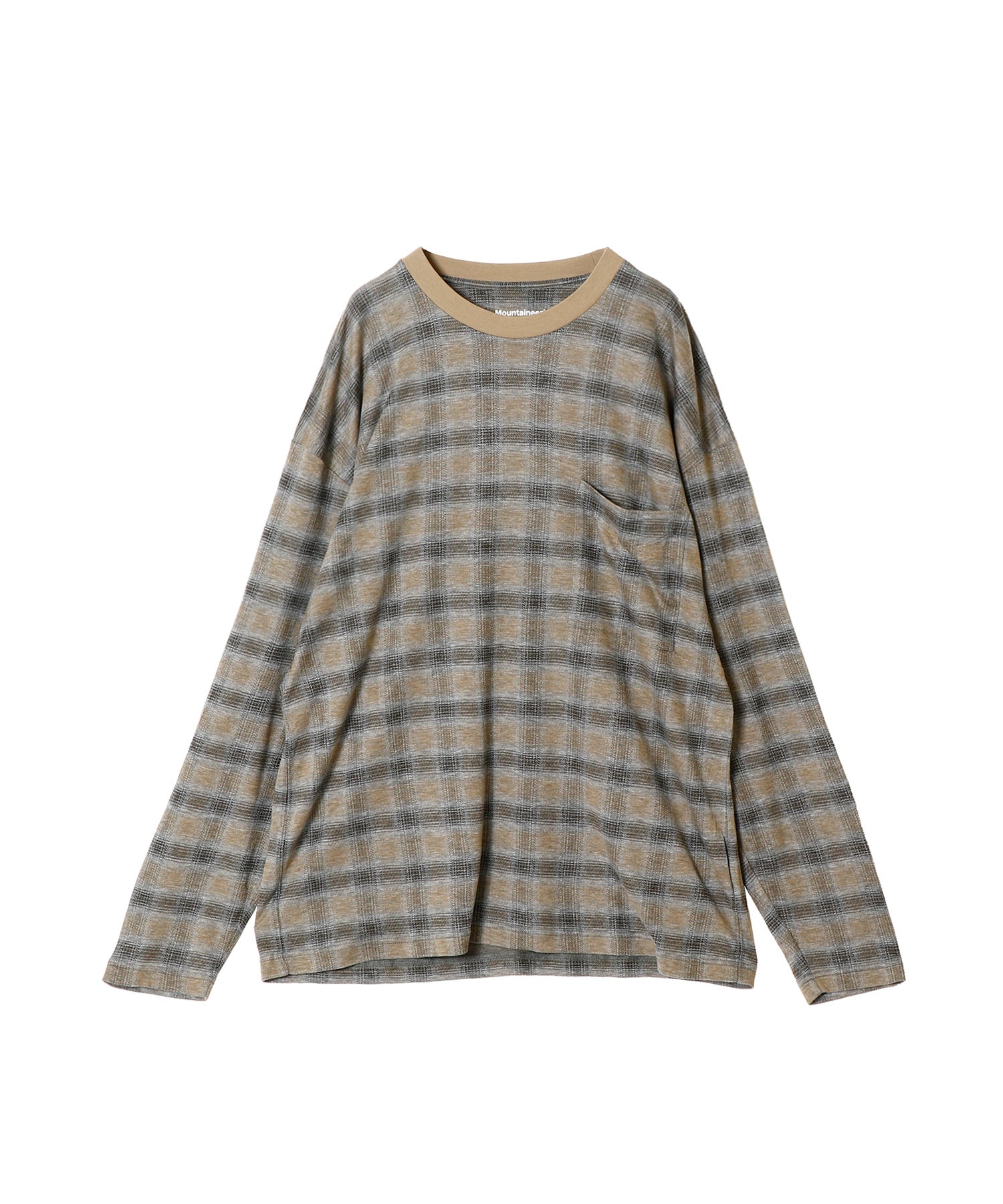 maa 完成品ご確認ページ CHECK JACQUARD LONG SLEEVE T-SHIRT - White Mountaineering