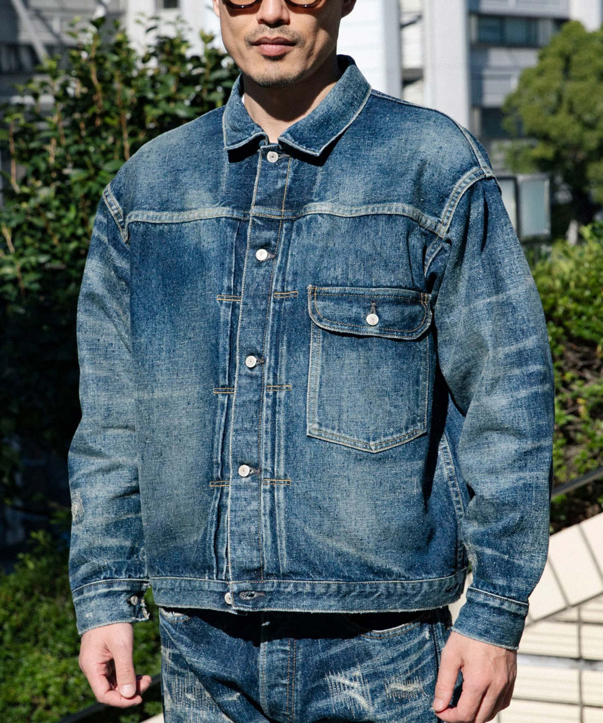 綿セルヴィッチデニム製品加工 New Manual Wネーム