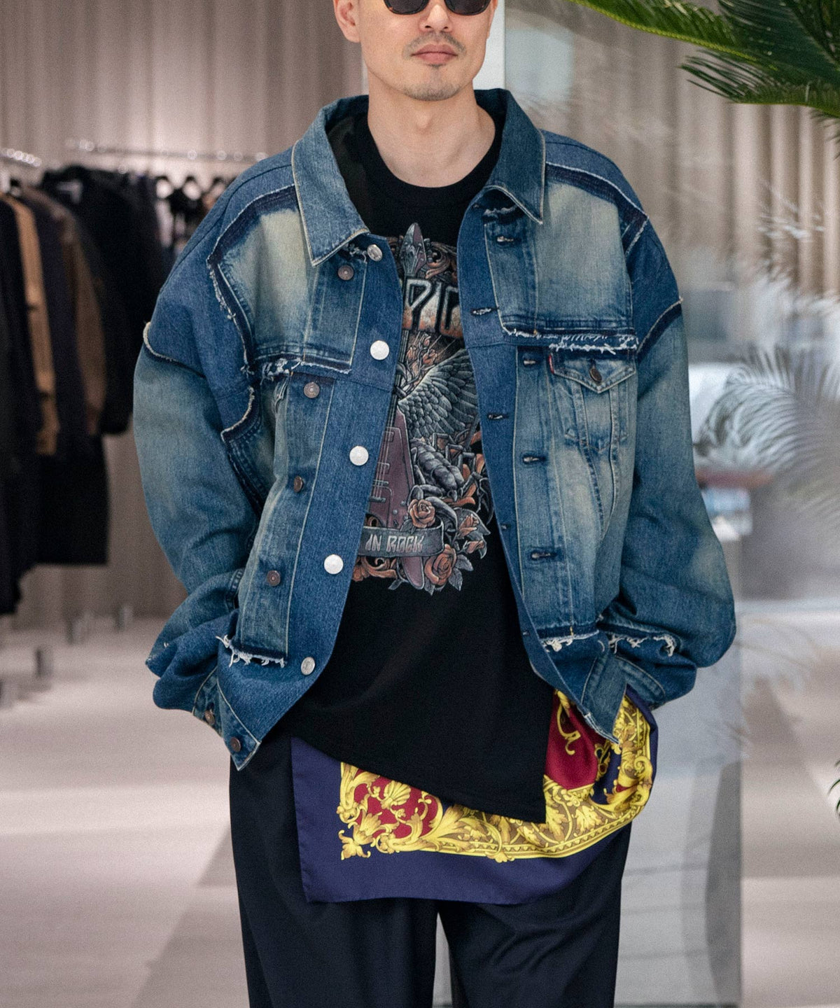 綿デニム 製品加工カスタマイズ Levis ジャケット