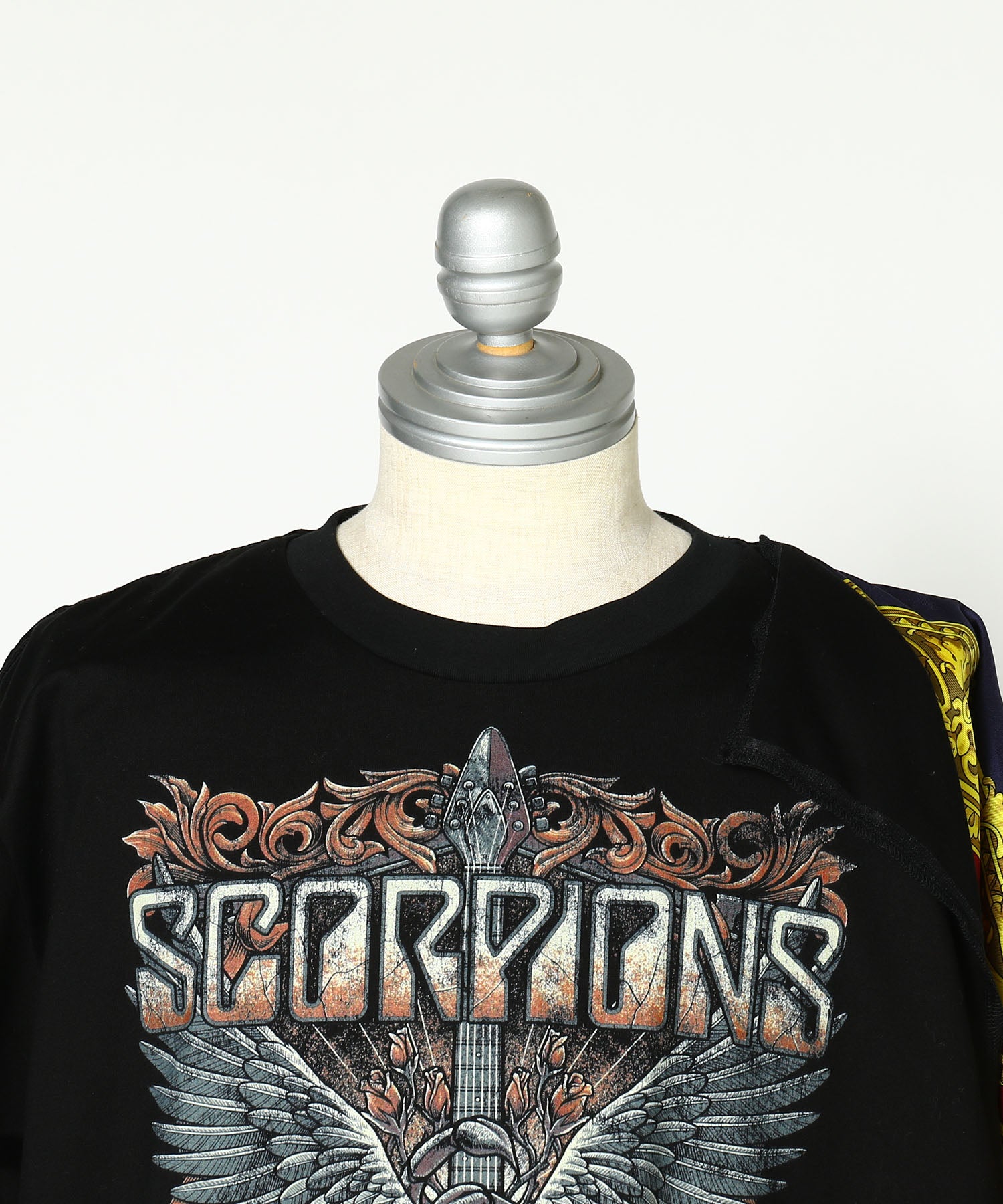 綿度詰天竺プリントSCORPIONS×シルクスカーフTシャツ