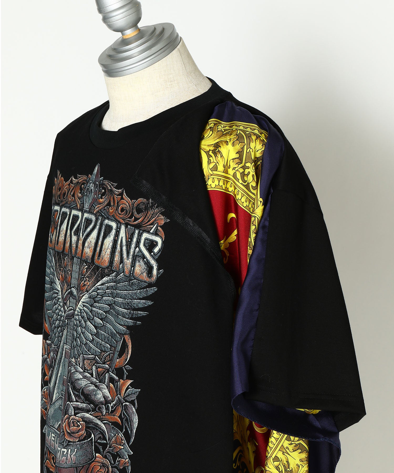 綿度詰天竺プリントSCORPIONS×シルクスカーフTシャツ